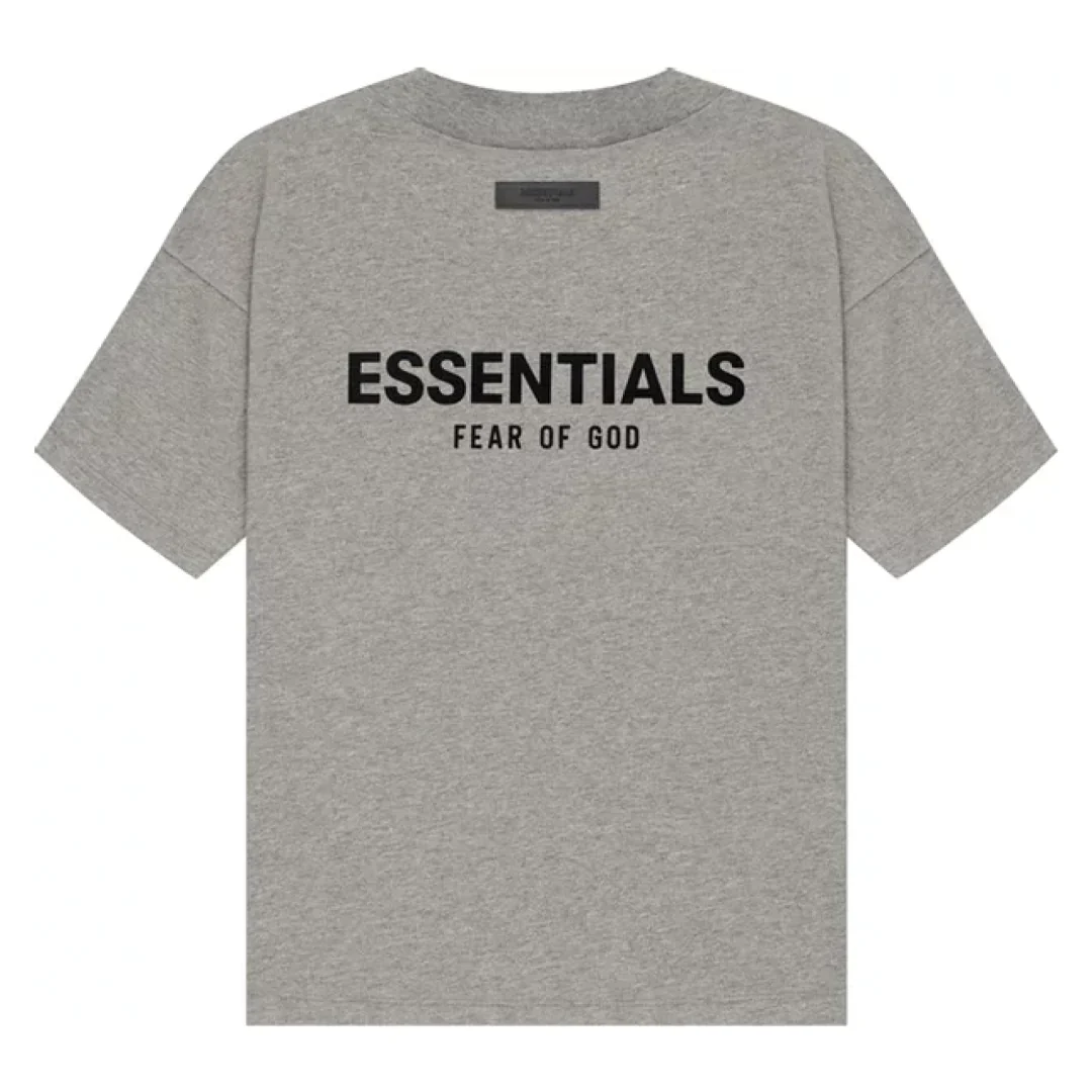 Fear of God Essentials Core Collection T-shirt Dark Heather Oatmeal - Image 2