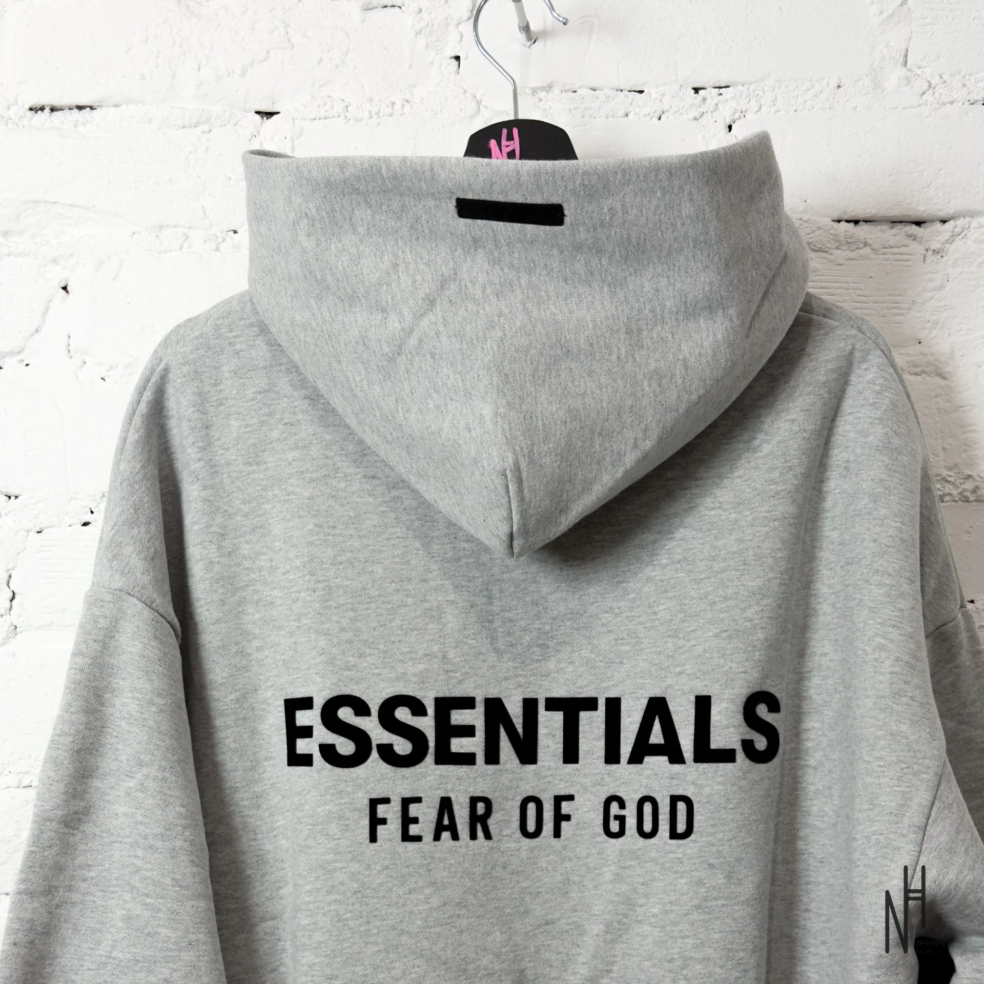 Fear of God Essentials Fleece Hoodie Light Heather Gray - Image 3