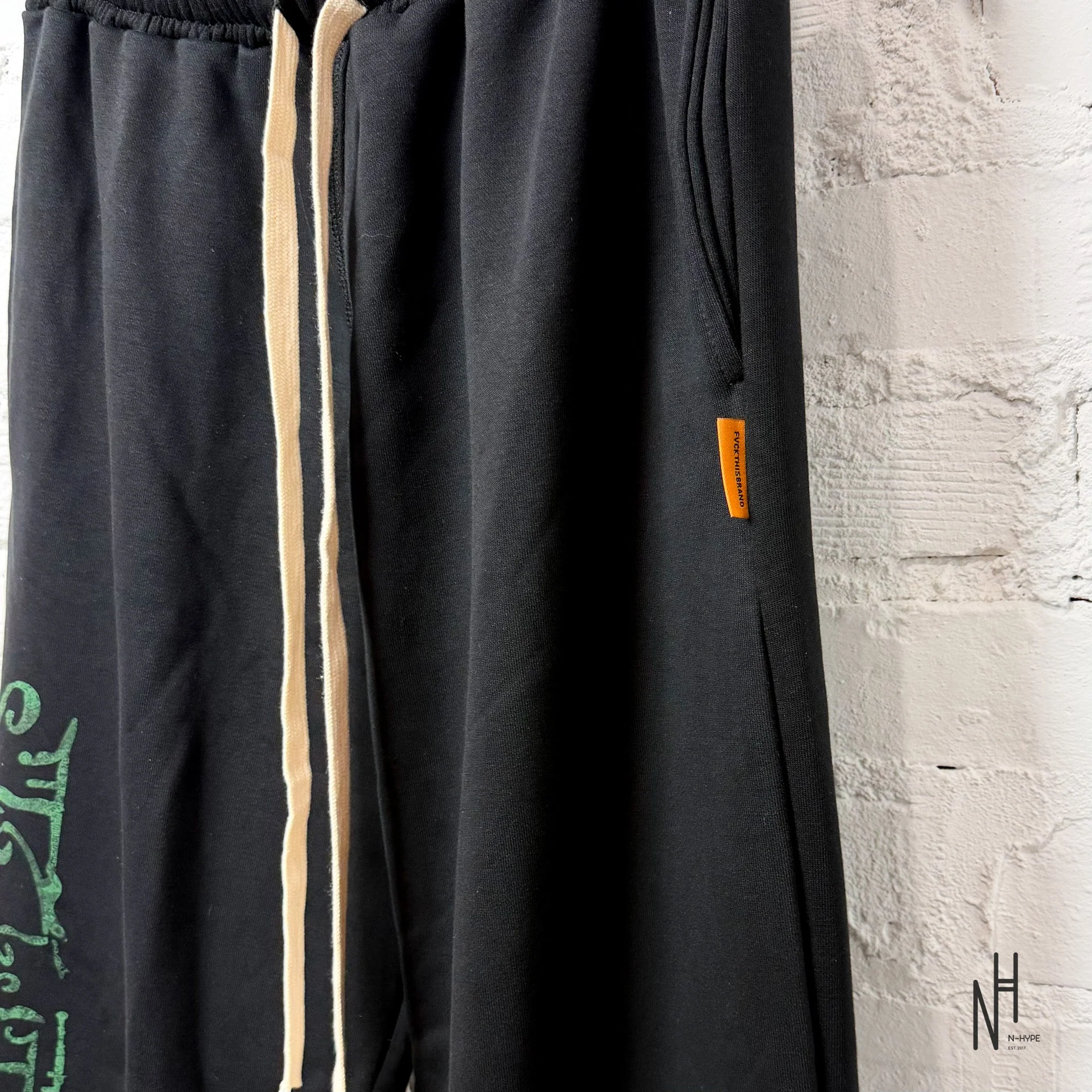 FVCKTHISBRAND Arabic Sweatpants Bottle Green - Image 3