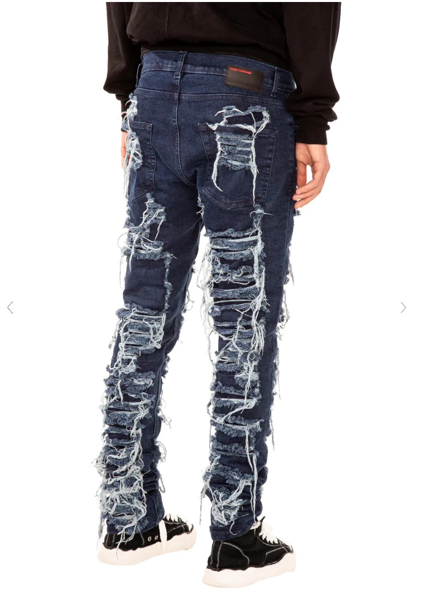 FVCKTHISBRAND Distressed Denim Blue - Image 6