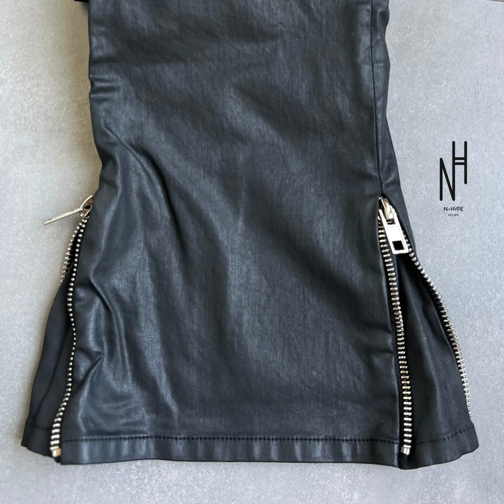 FVCKTHISBRAND Double Zip Waxed Denim - Image 4