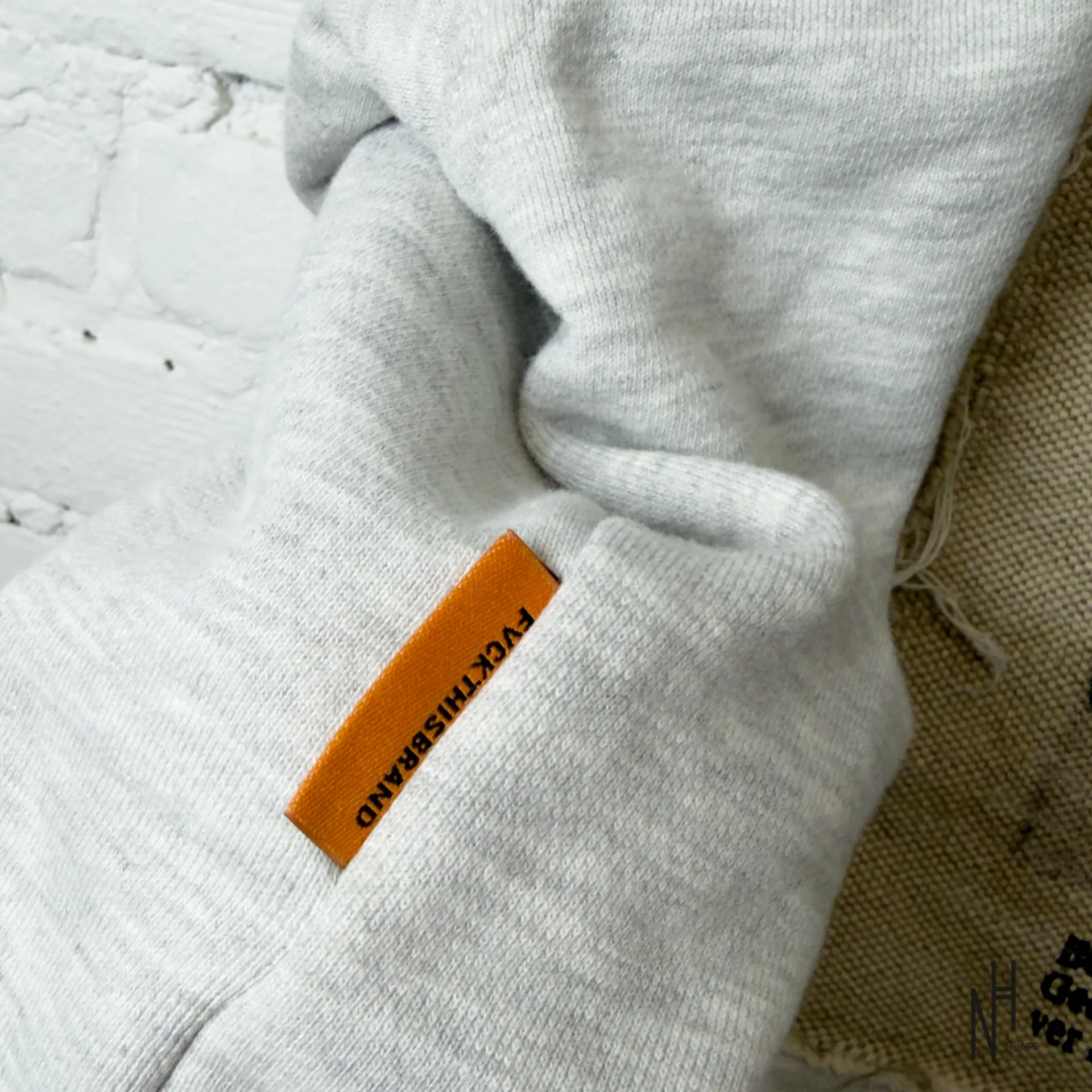 FVCKTHISBRAND FIGHT THE BEAST HOODIE GREY - Image 4