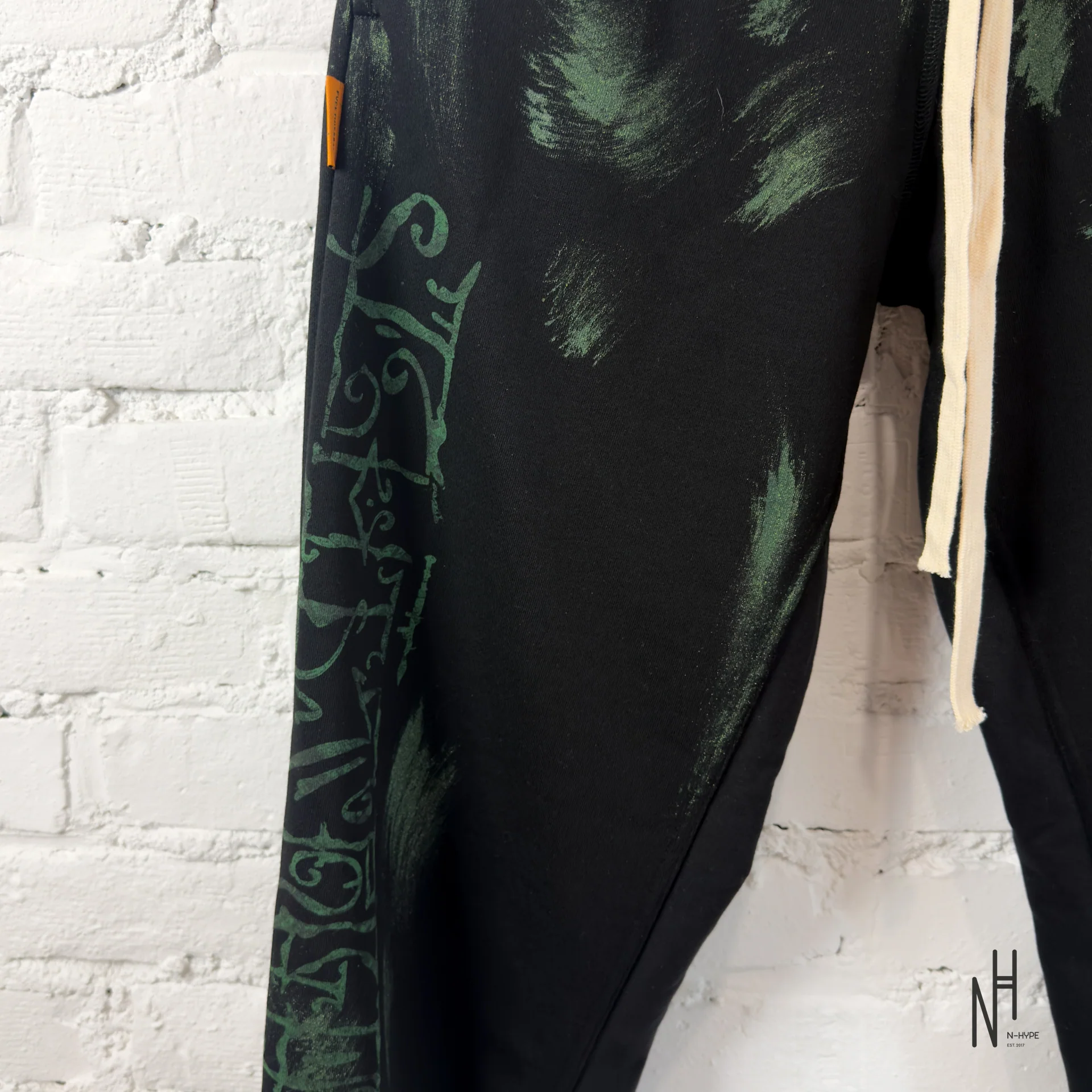 FVCKTHISBRAND FLARED ARABIC SWEATPANTS Green - Image 3