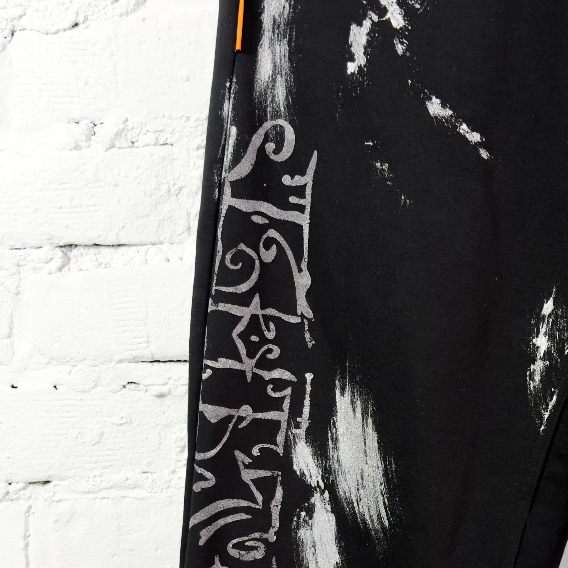 FVCKTHISBRAND FLARED ARABIC SWEATPANTS WHITE - Image 2