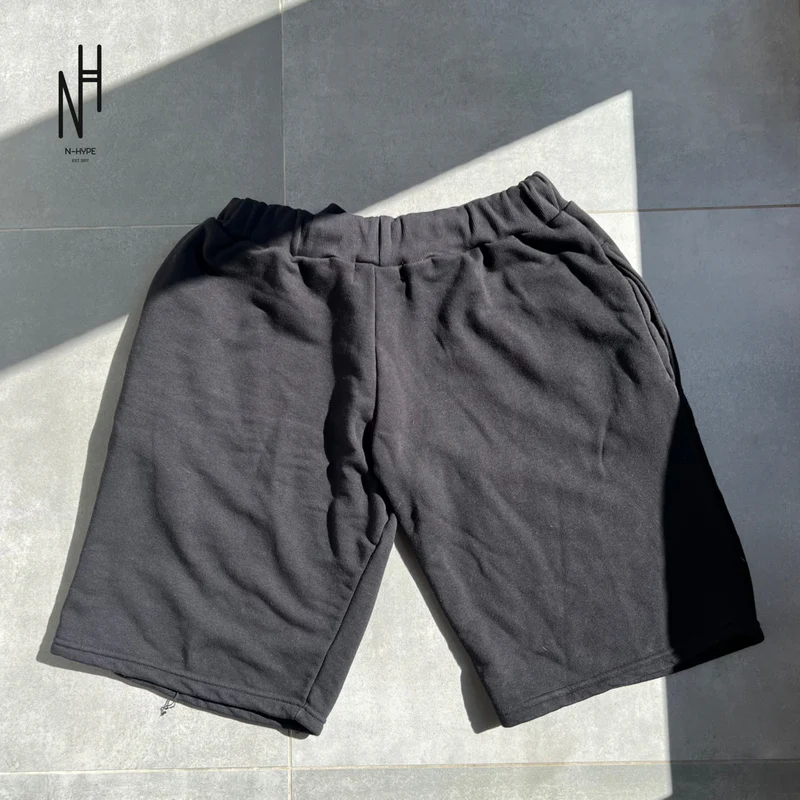 FVCKTHISBRAND OVERSIZE BLACK SHORTS - Image 2