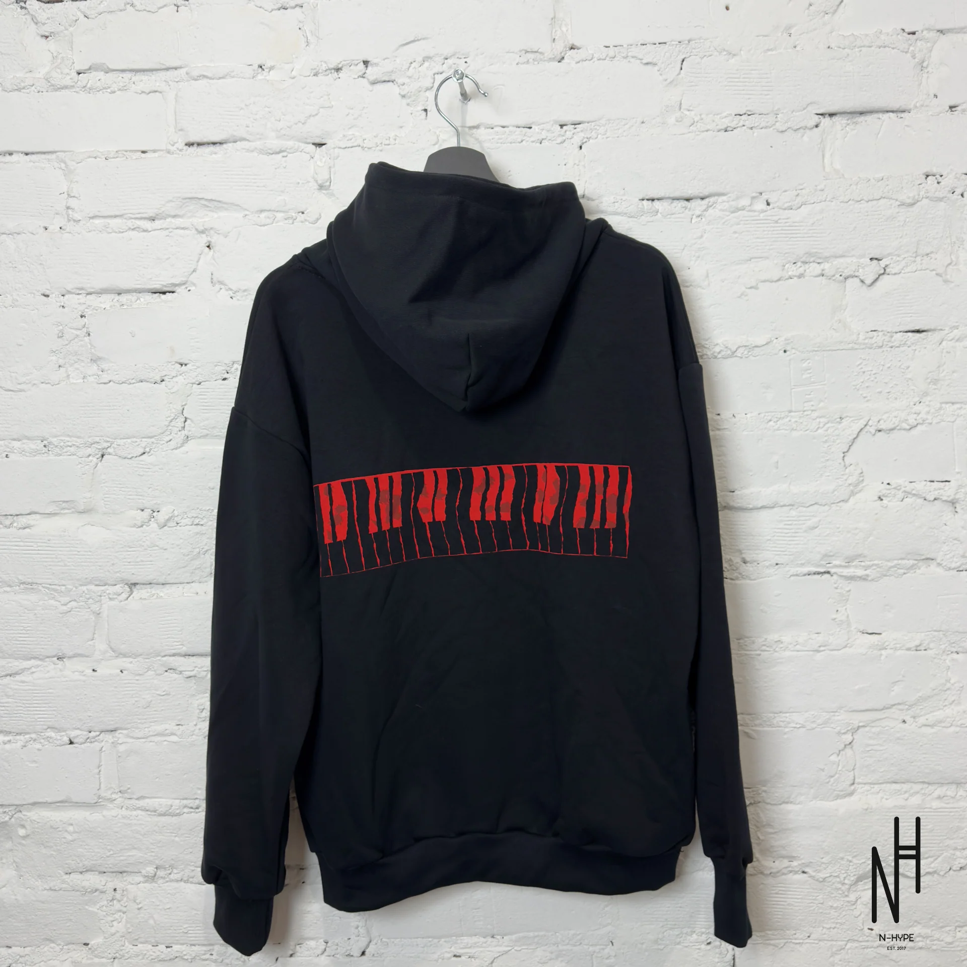 FVCKTHISBRAND Red Logo Hoodie - Image 3