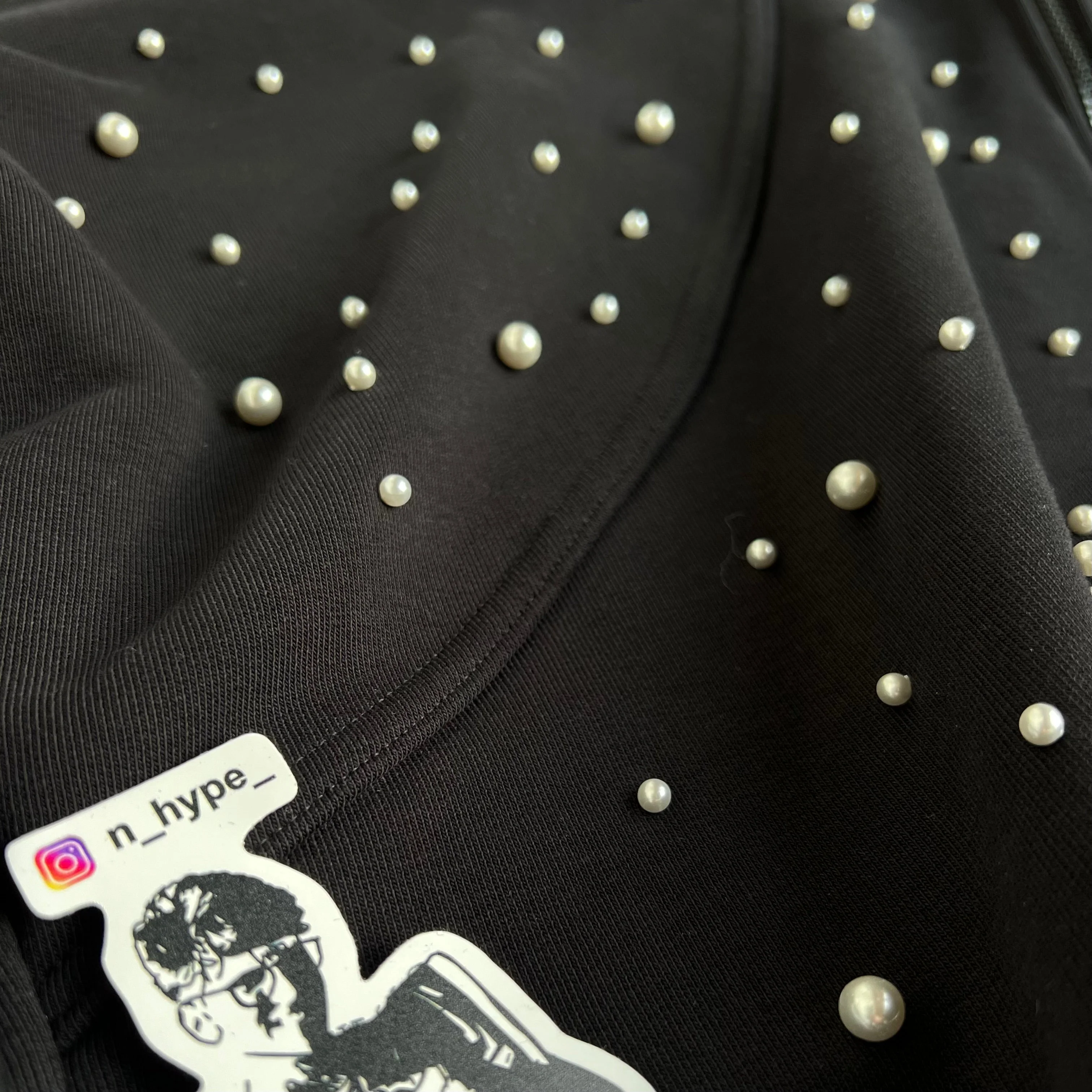 FVCKTHISBRAND Rolls Rose Hoodie Black - Image 3