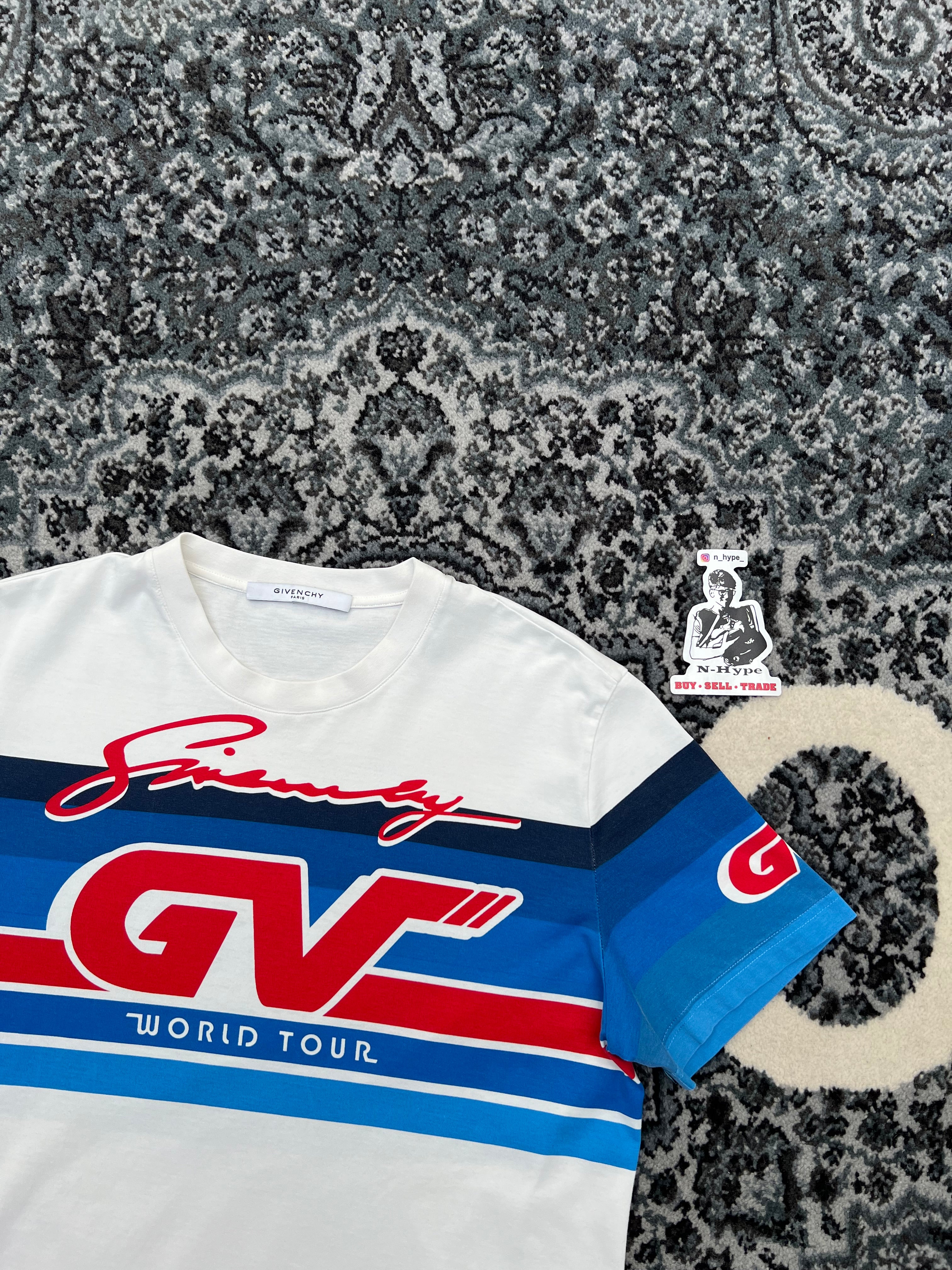 GIVENCHY Gradient GV World Tour Tee White - Image 2