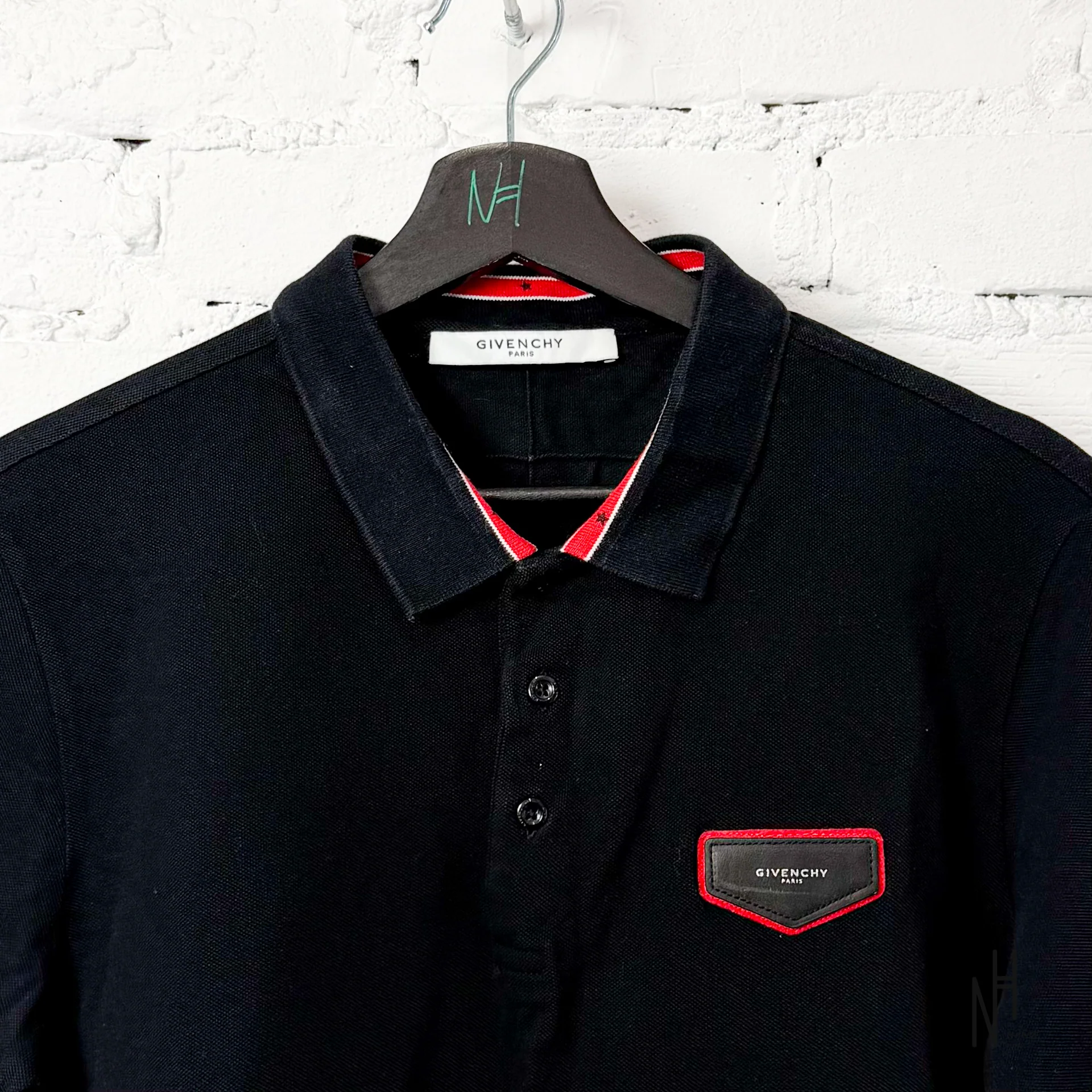 Givenchy Logo Polo Shirt Black - Image 2