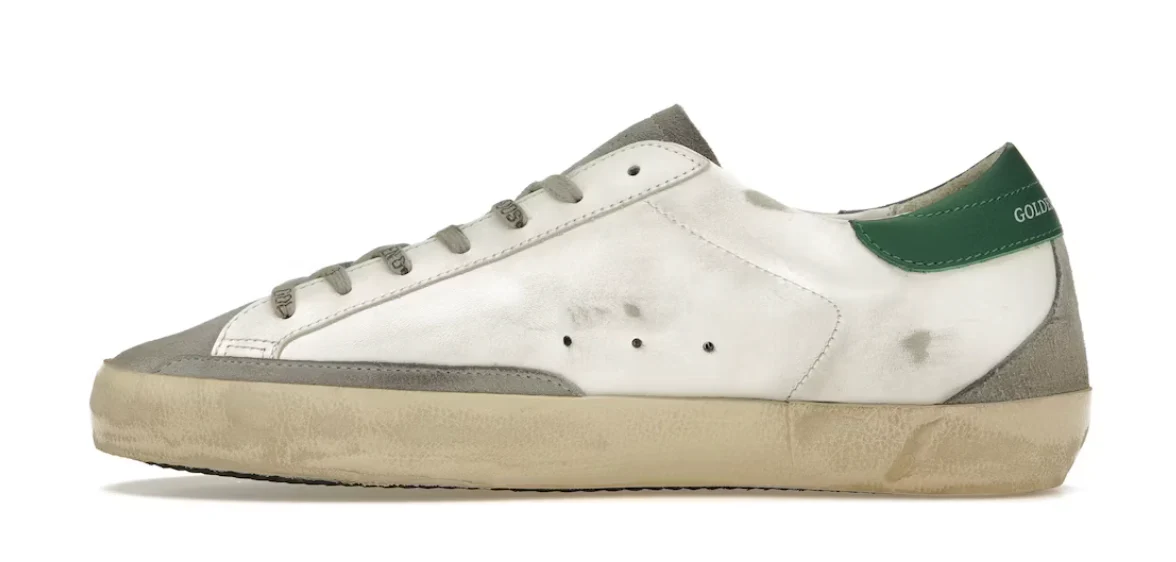 Golden Goose Super-Star White Silver Green - Image 2