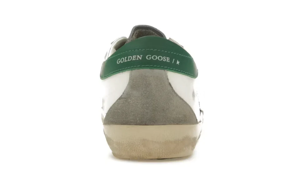 Golden Goose Super-Star White Silver Green - Image 3