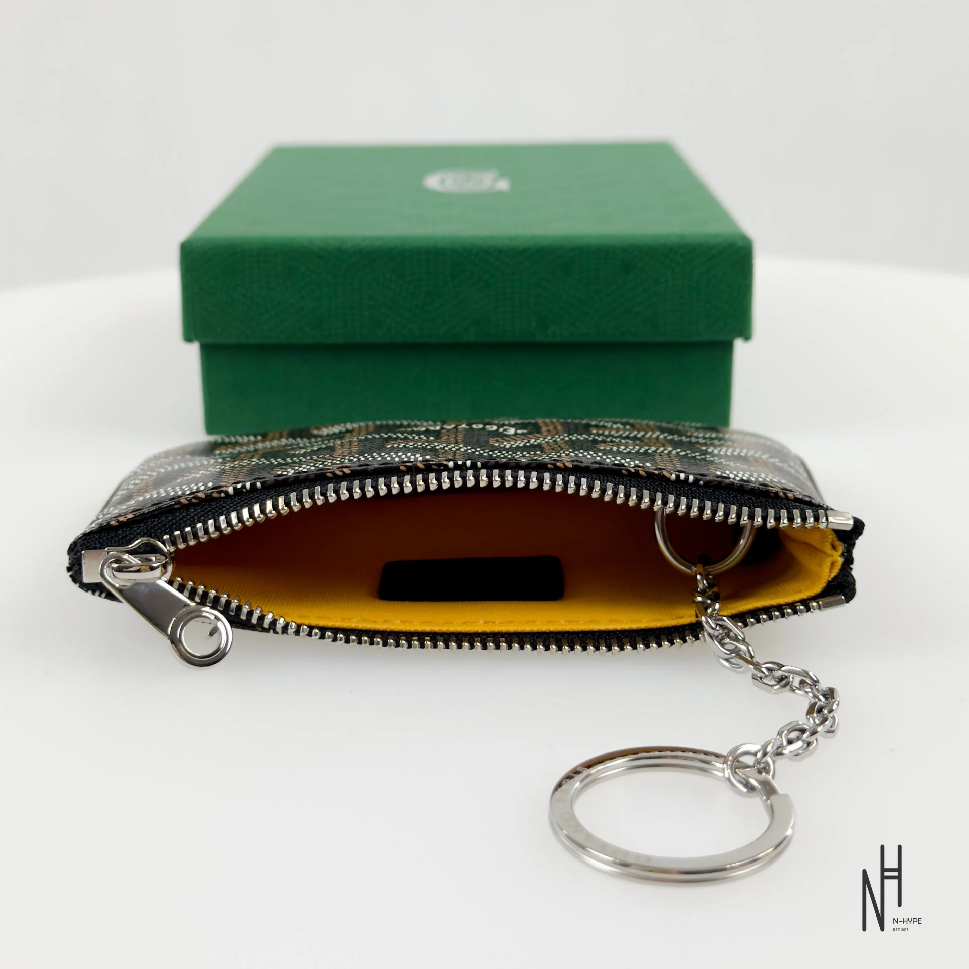 Goyard Nano Senat Key Pouch Black / Natural - Image 3