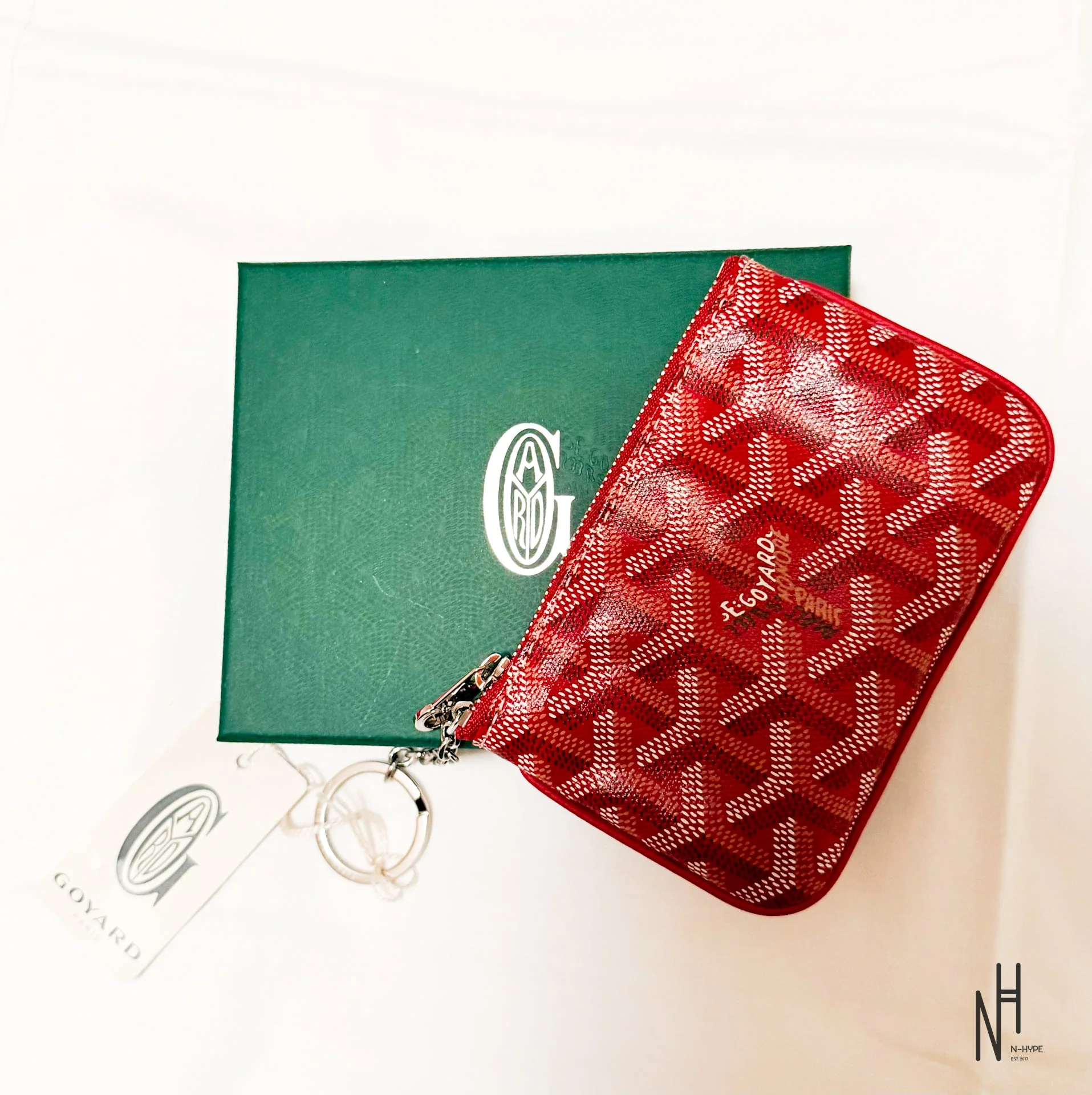 Goyard Nano Senat Key Pouch / Red - Image 2
