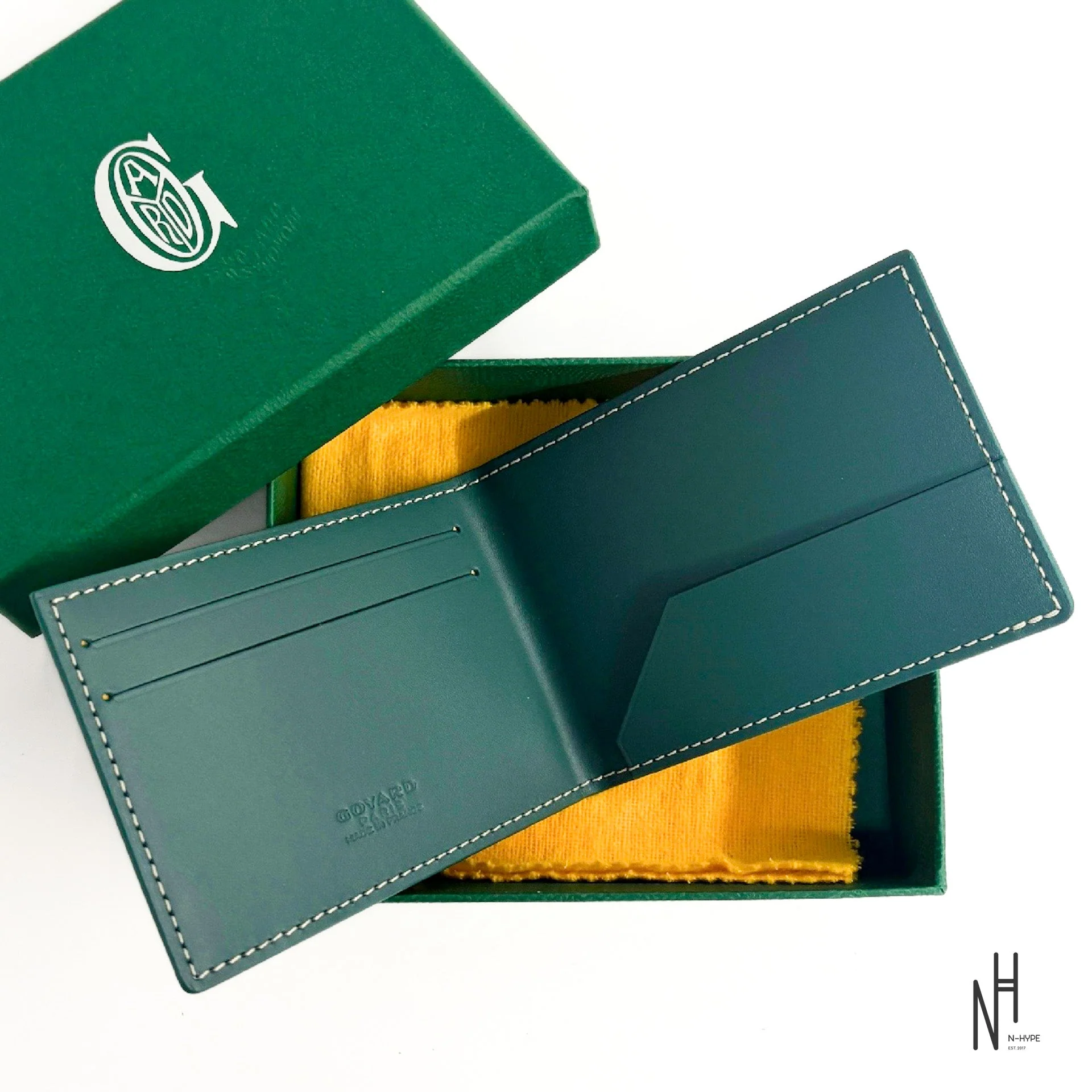 Goyard Small Leather Goods Card Holder Green - Image 2