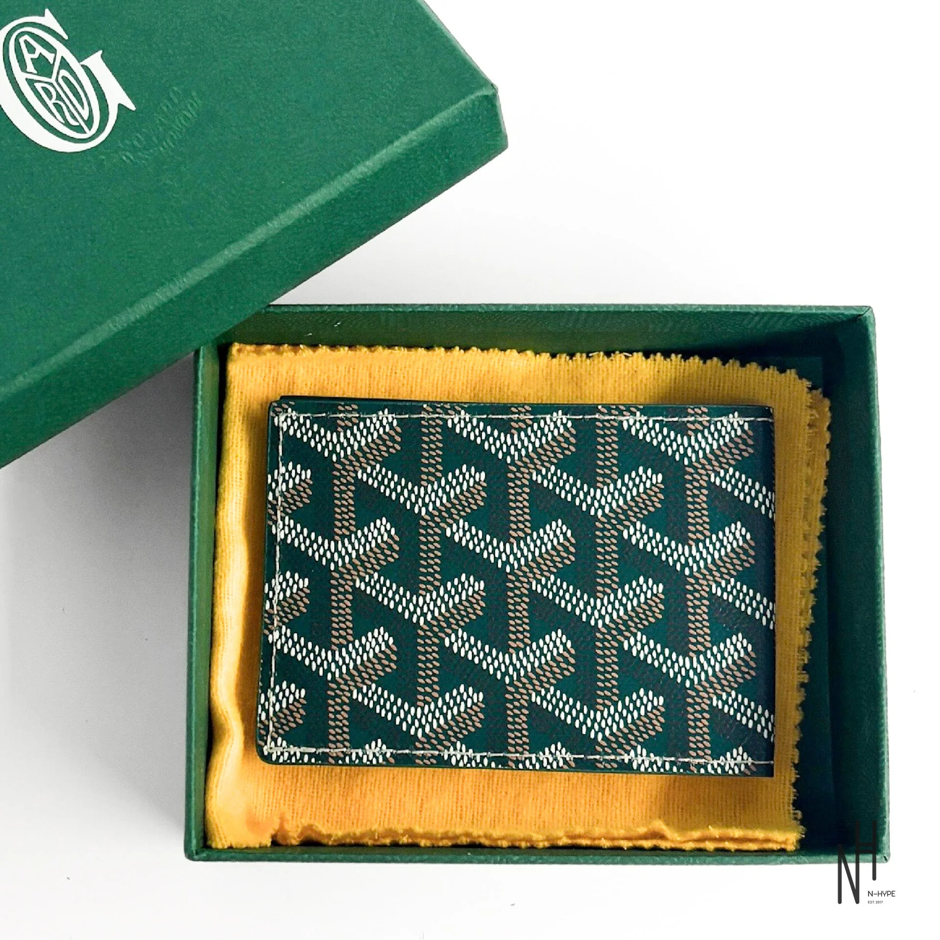 Goyard Small Leather Goods Card Holder Green - Image 3