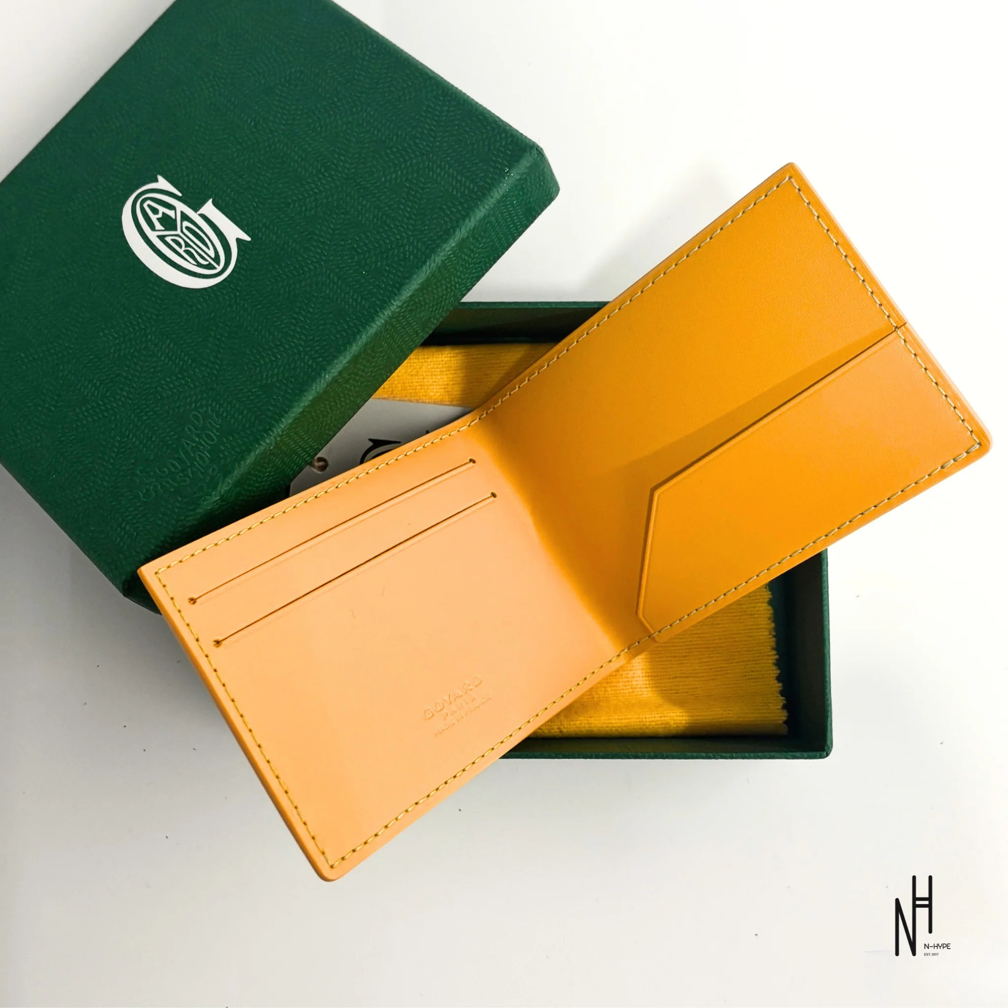 Goyard Small Leather Goods Card Holder Yellow - Image 2