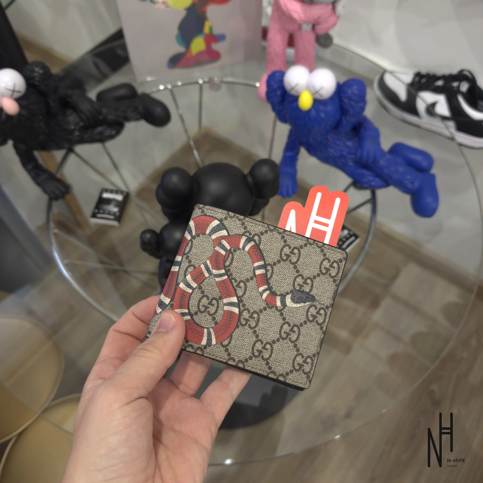 Gucci Bifold Wallet GG Supreme Kingsnake - Image 4