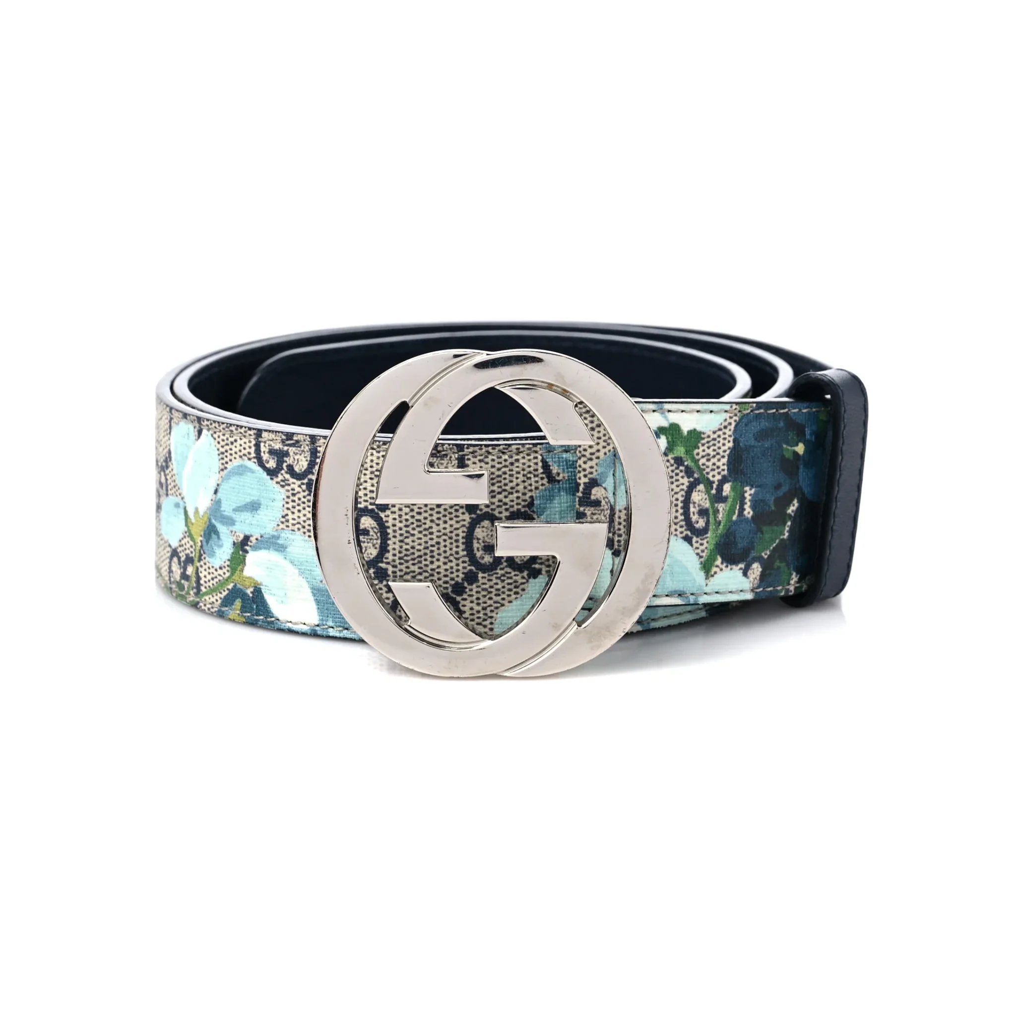 Gucci Blooms Belt GG Supreme Monogram Beige/Blue - Image 3