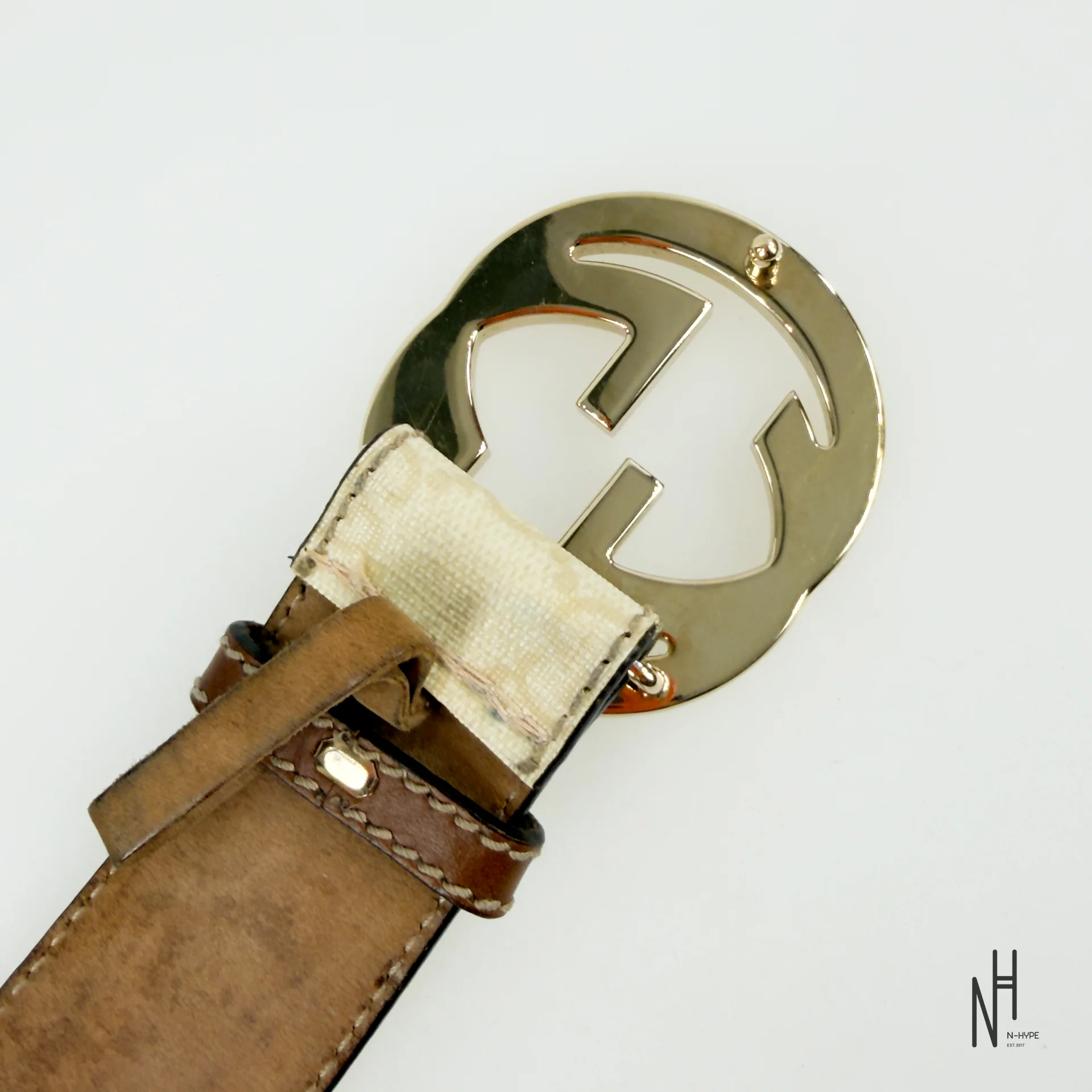 Gucci GG Supreme Belt White - Image 6