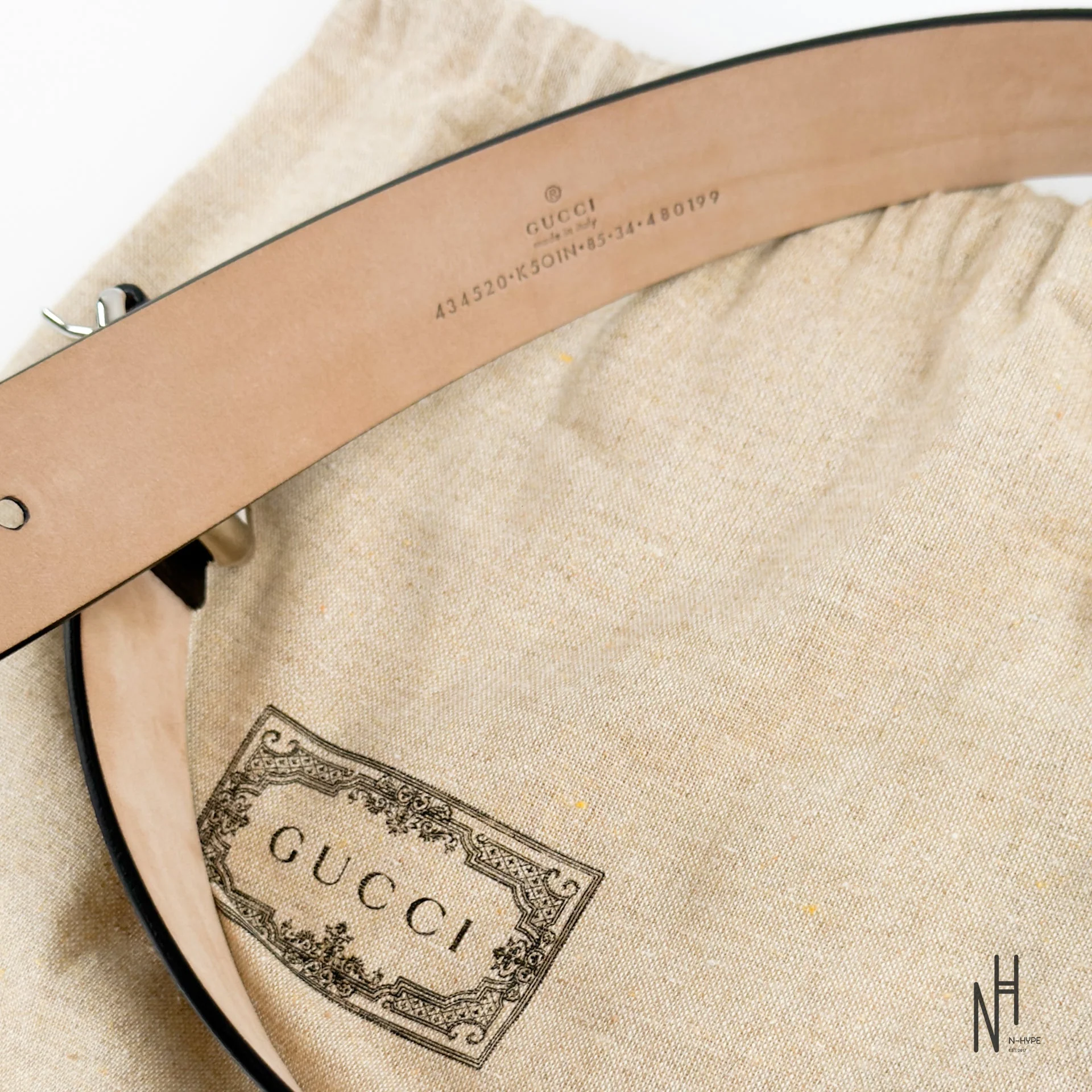 Gucci Kingsnake Monogram Belt Black / Red - Image 8