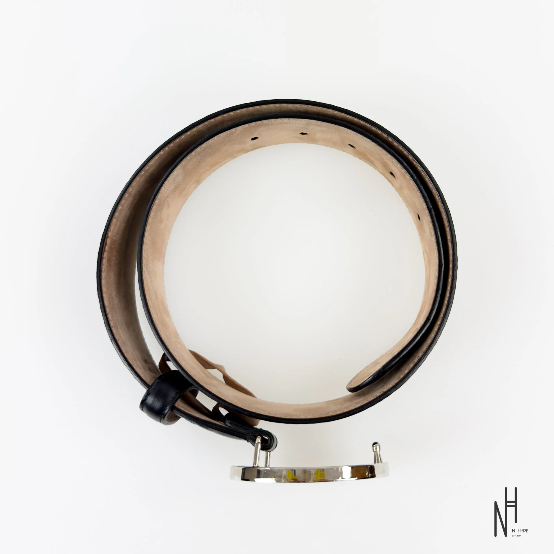 Gucci Monogram Black Belt - Image 4