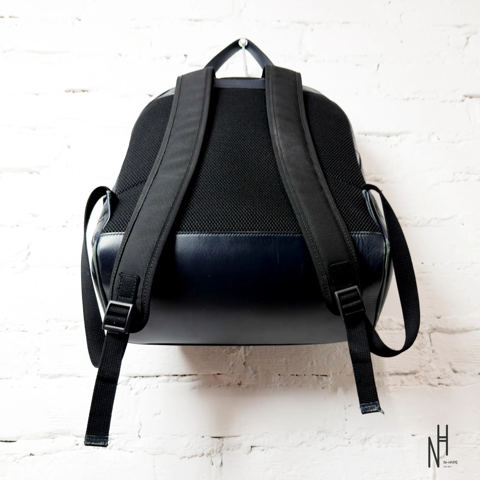 Gucci Monogram Leather Backpack - Black - Image 8
