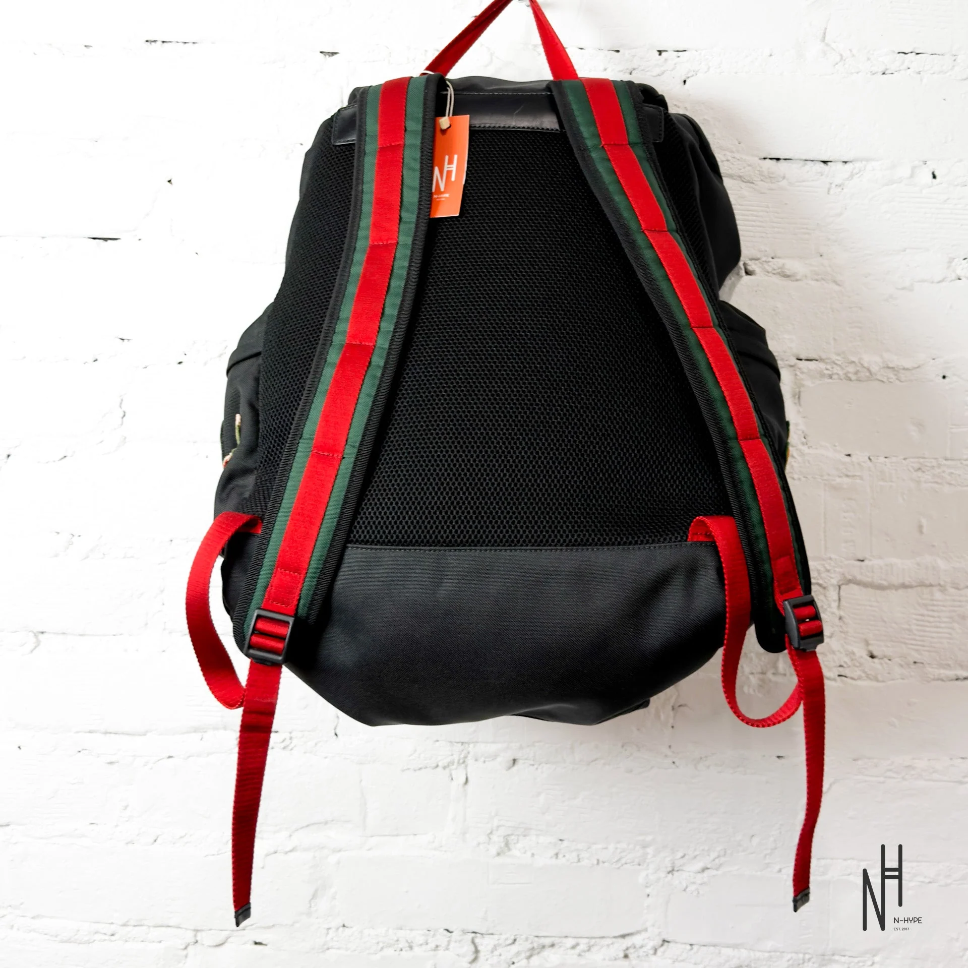 Gucci Nylon Tiger Backpack - Black - Image 6