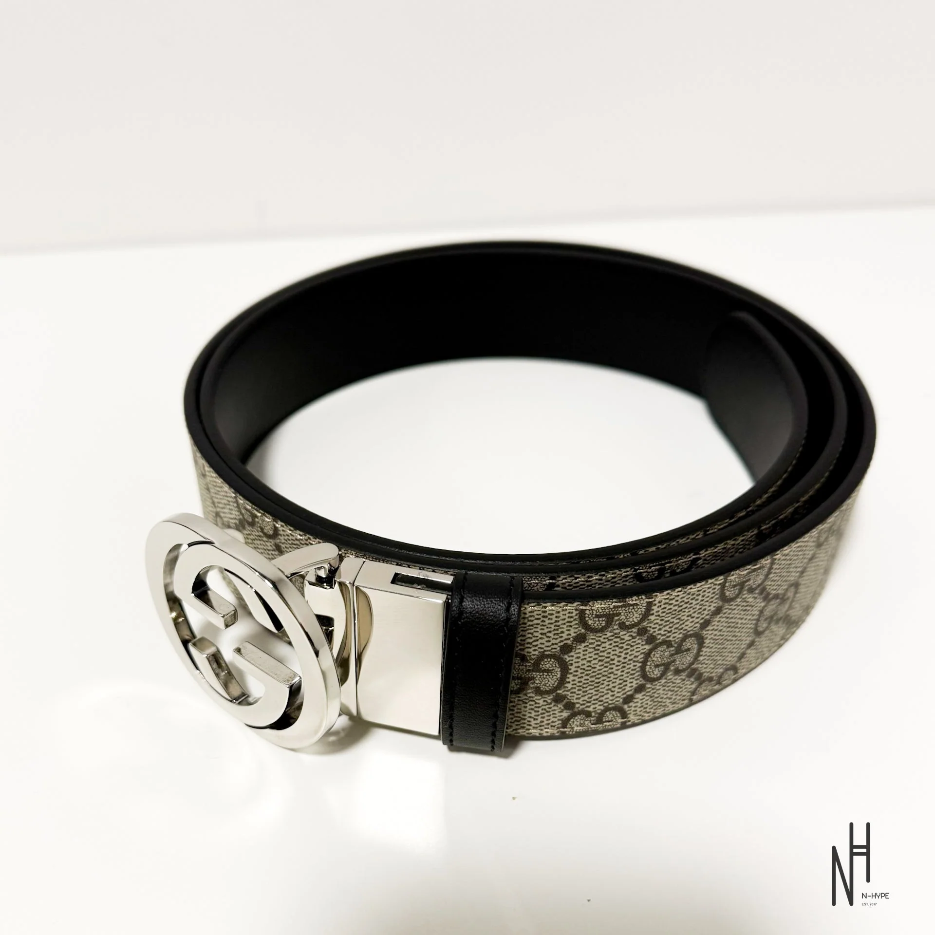 Gucci Reversible Monogram Belt - Image 2