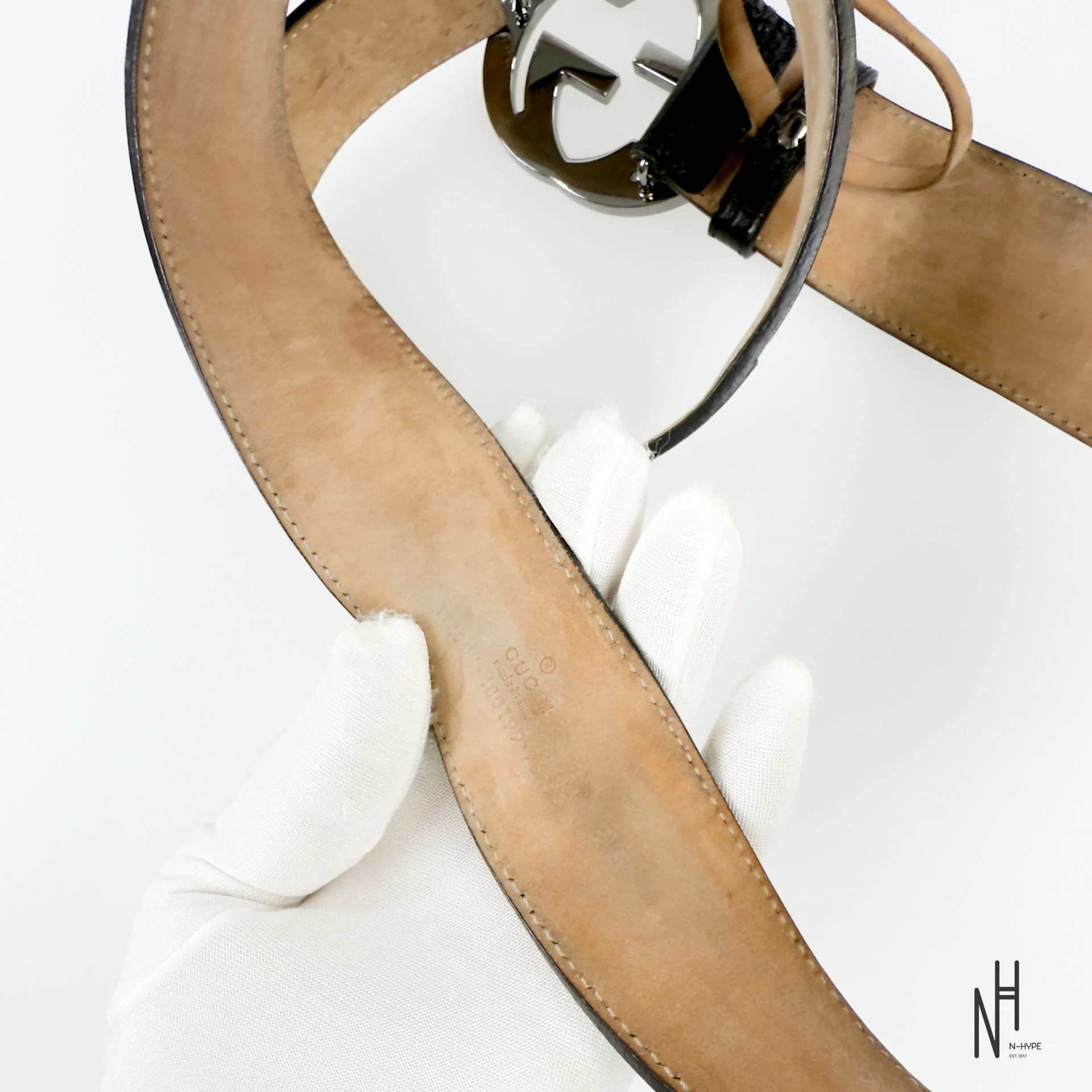 Gucci Web Material Belt Brown - Image 5
