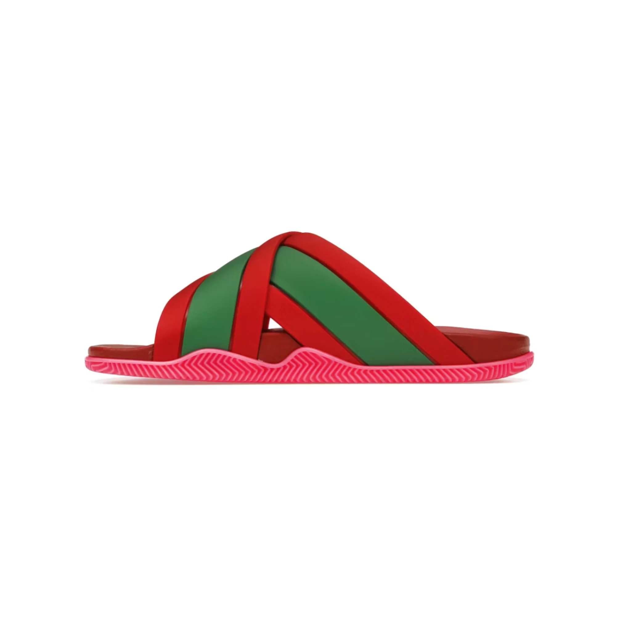 Gucci Web Slide Pink Rubber (Women's) - Image 2