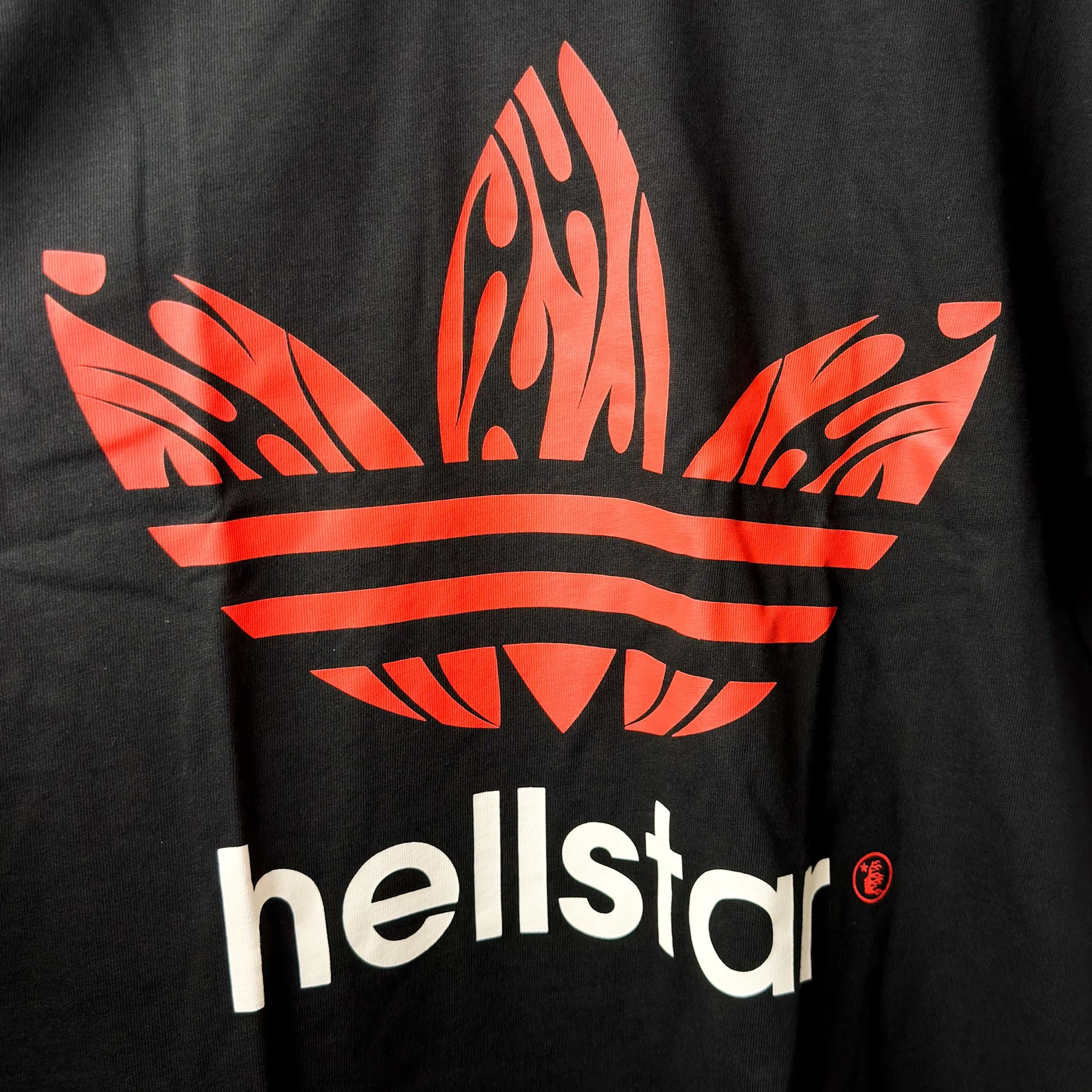 Hellstar x Adidas ComplexCon Exclusive Black Tee - Image 2