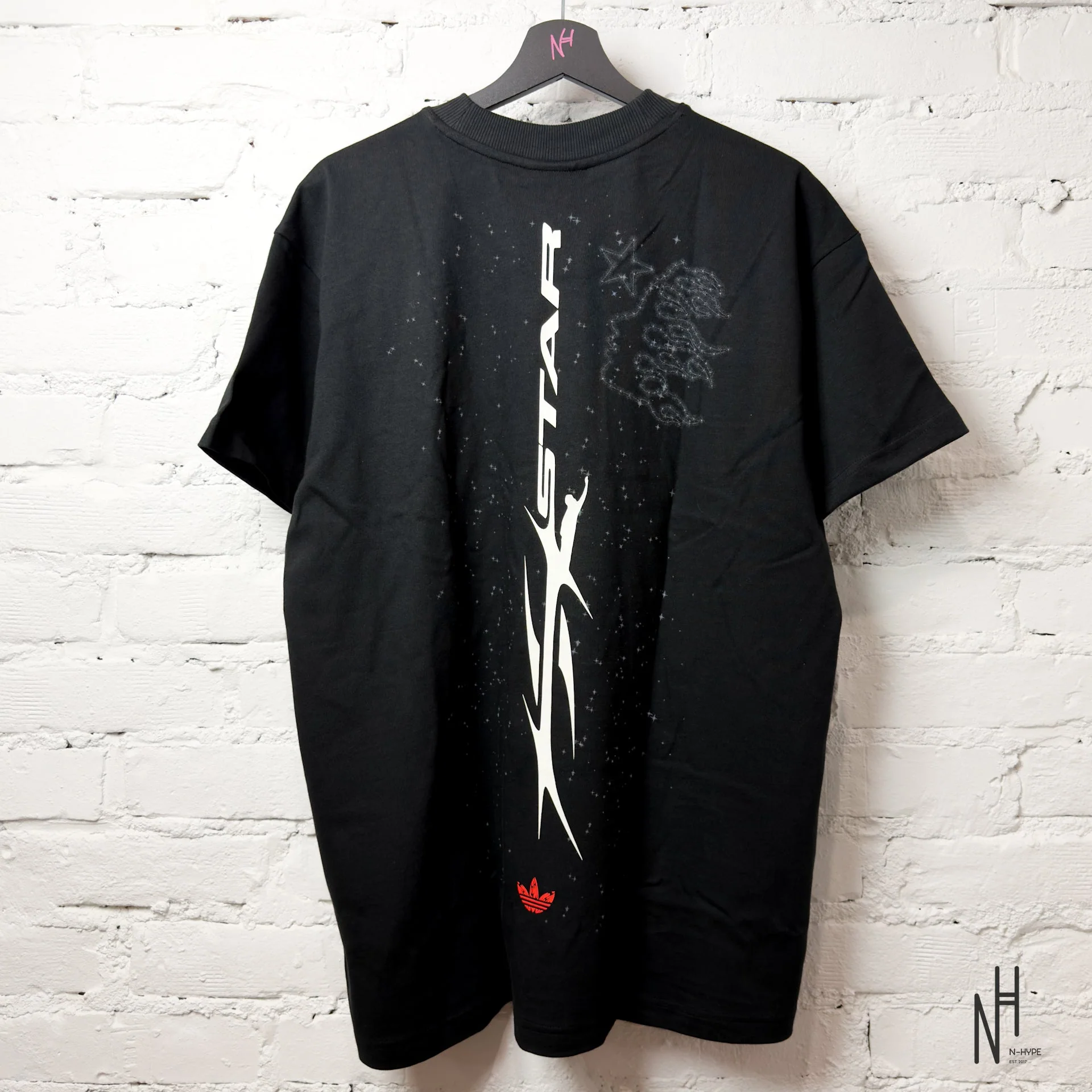 Hellstar x Adidas ComplexCon Exclusive Black Tee - Image 4
