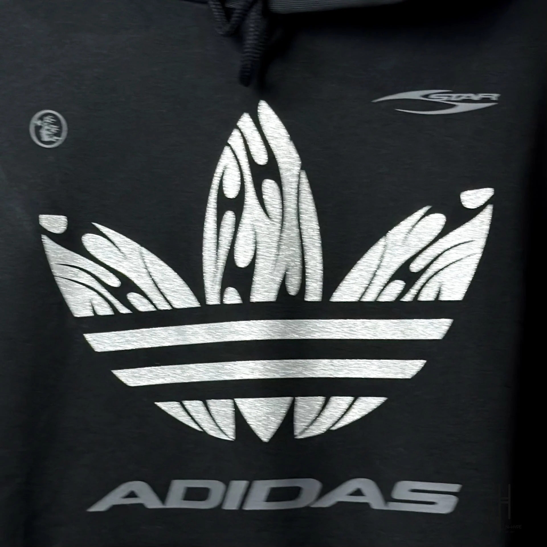 Hellstar x Adidas ComplexCon Hoodie Black - Image 2