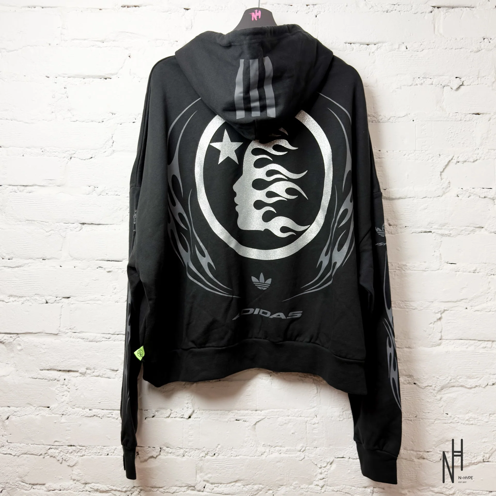 Hellstar x Adidas ComplexCon Hoodie Black - Image 3
