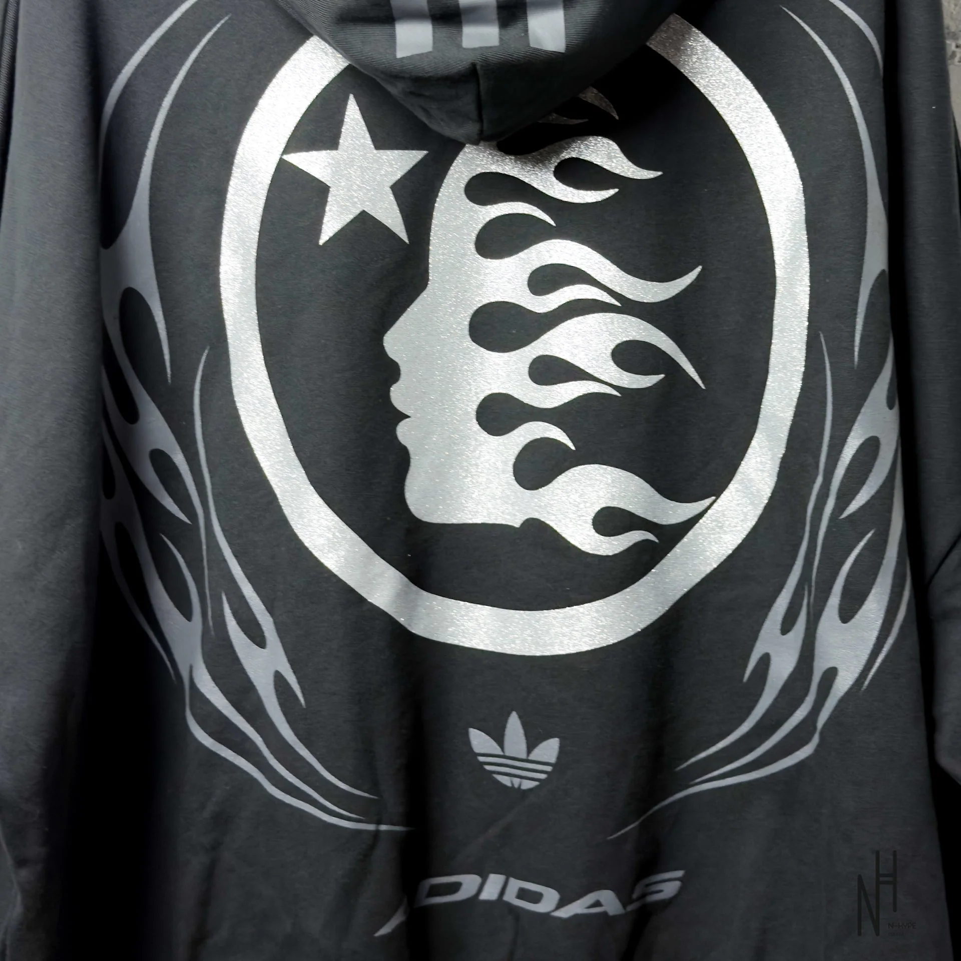 Hellstar x Adidas ComplexCon Hoodie Black - Image 4