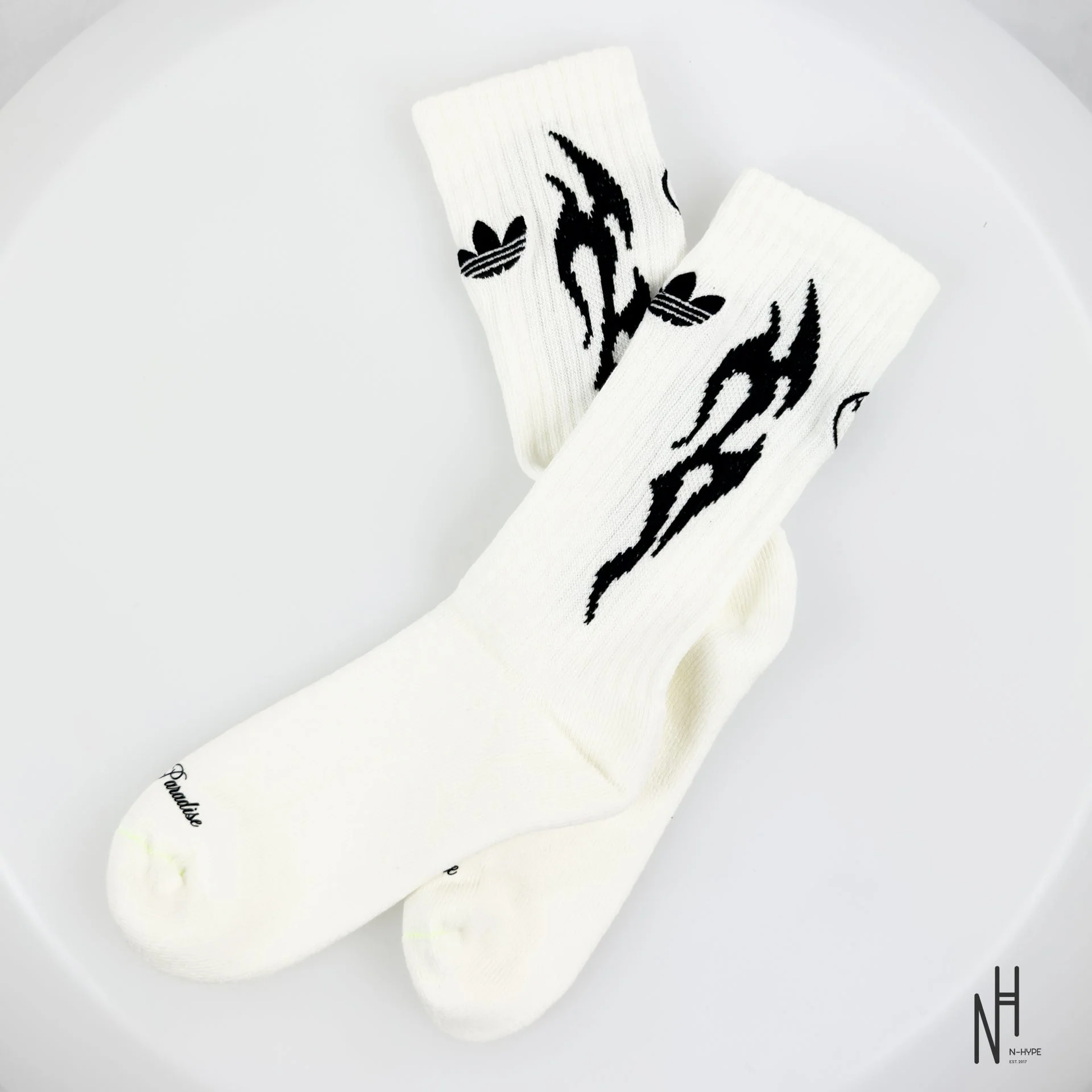 Hellstar x Adidas ComplexCon White Socks - Image 2