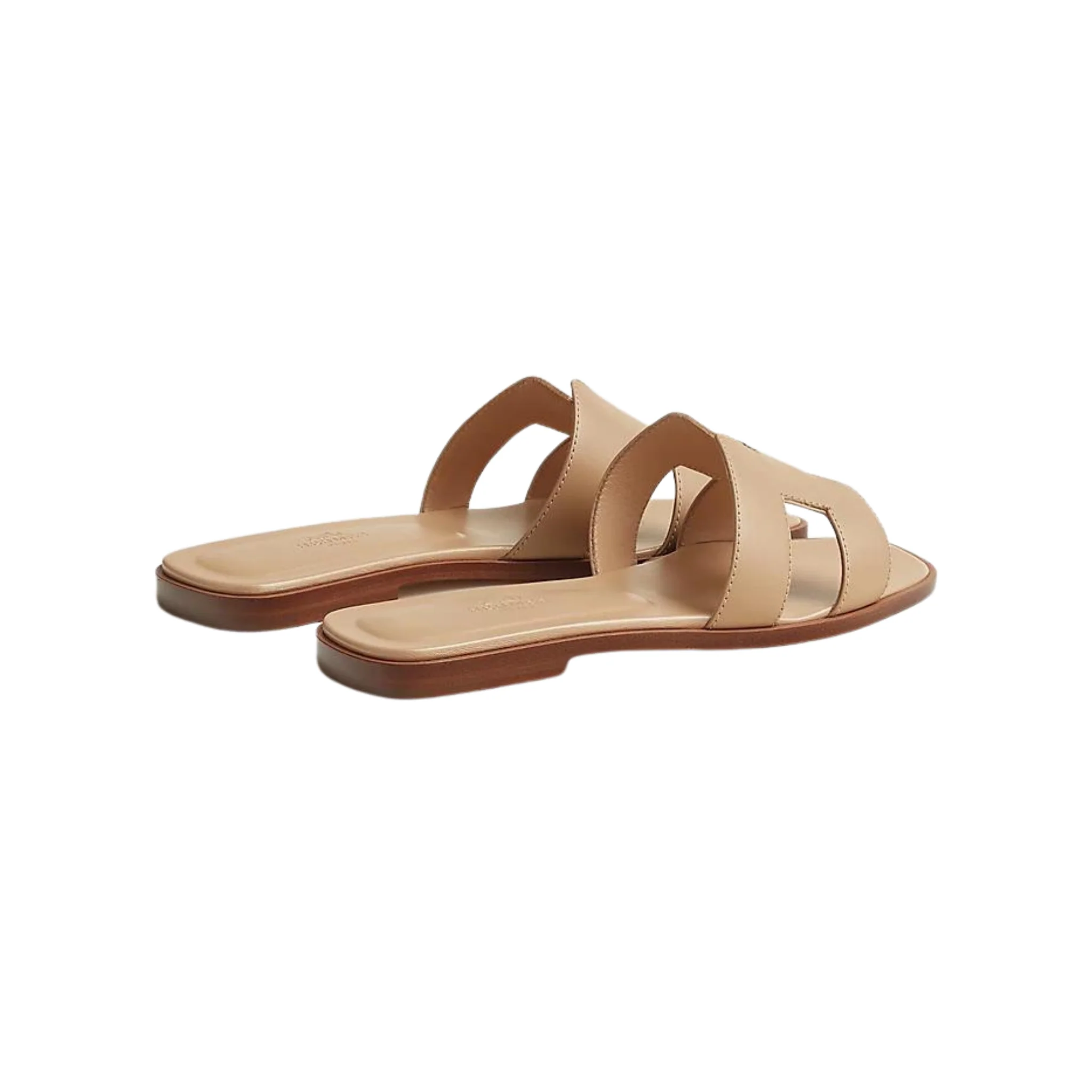 Hermes Oran Sandal Beige Box Calfskin Leather - Image 3