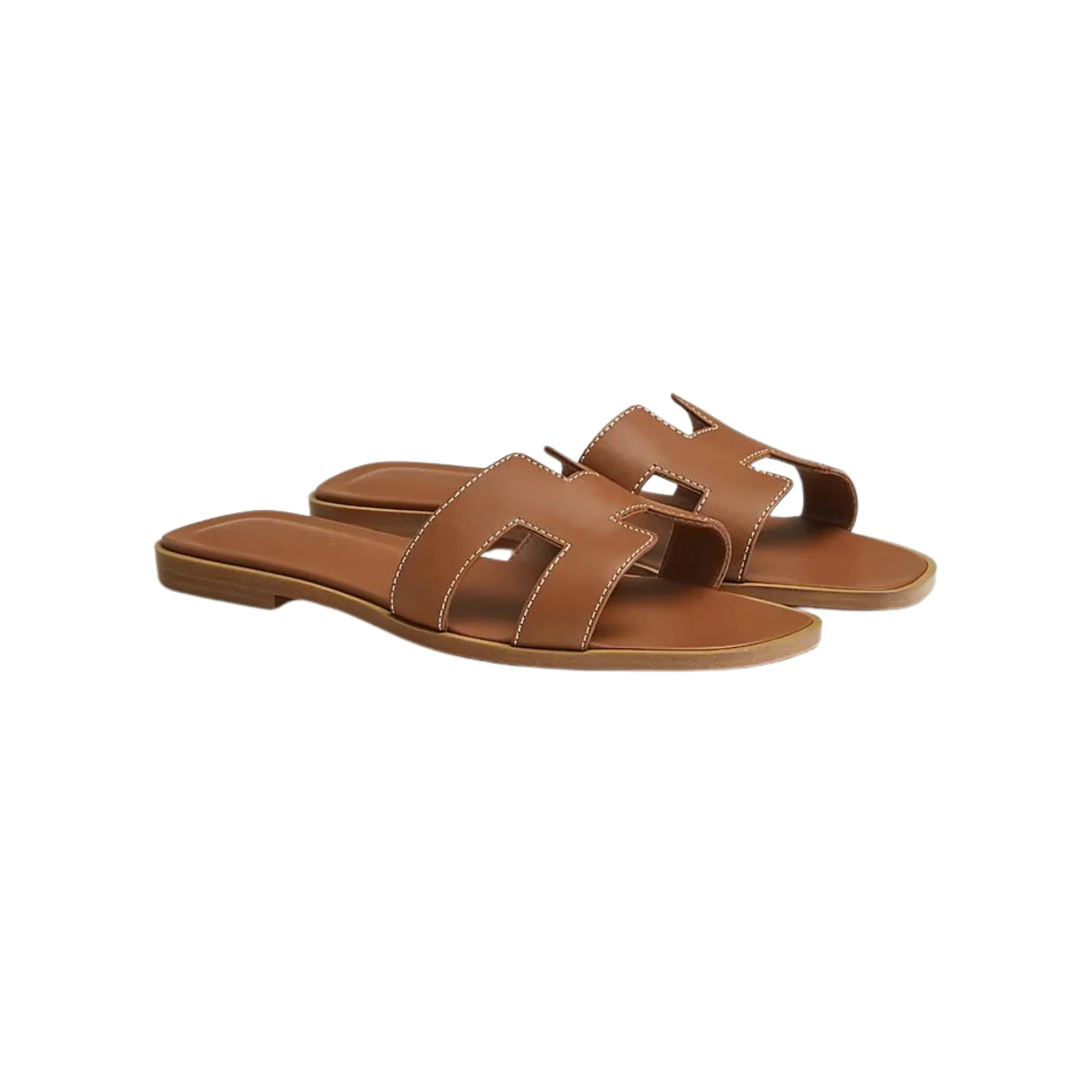Hermes Oran Sandal Gold Box Calfskin Leather - Image 2