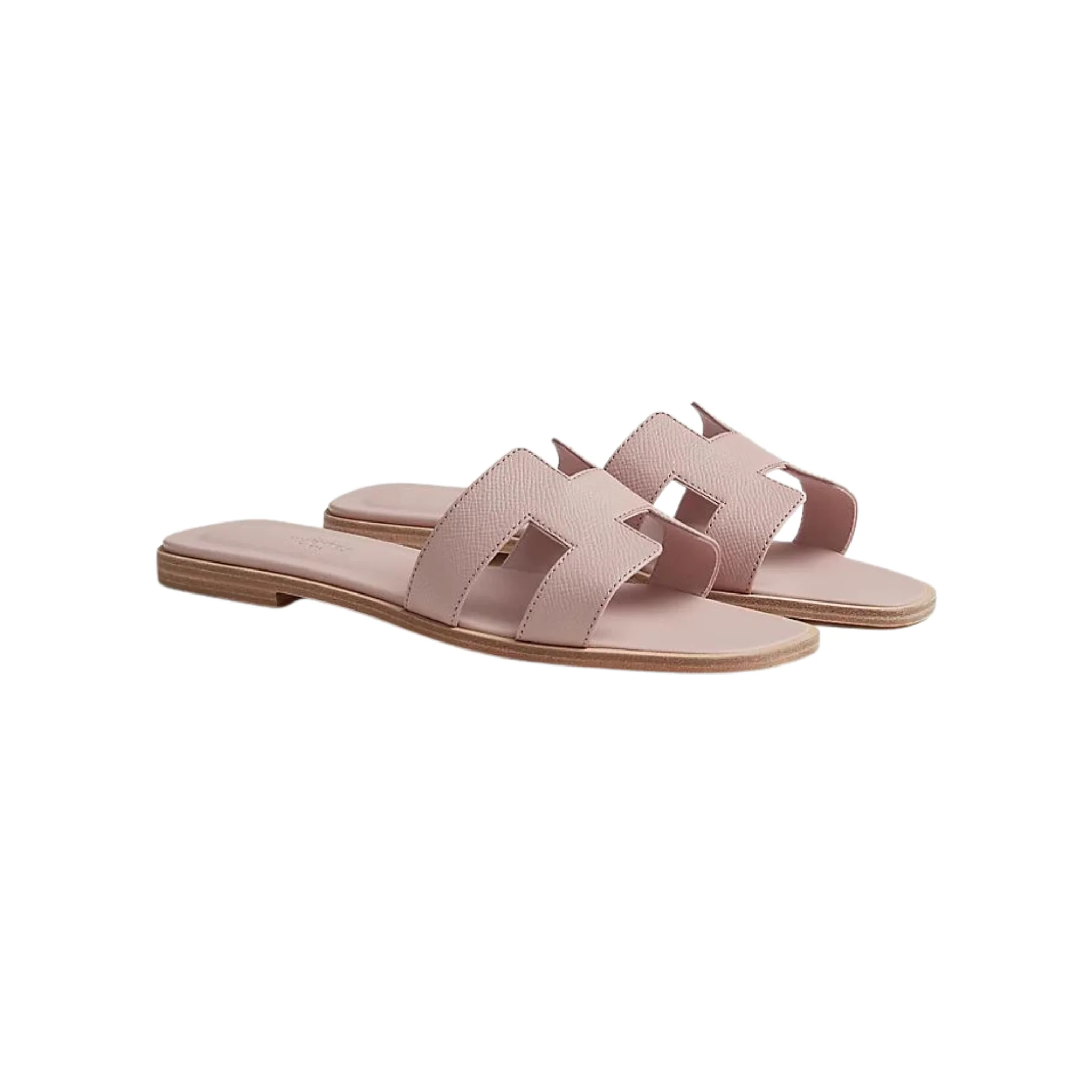 Hermes Oran Sandal Rose Box Calfskin Leather - Image 2