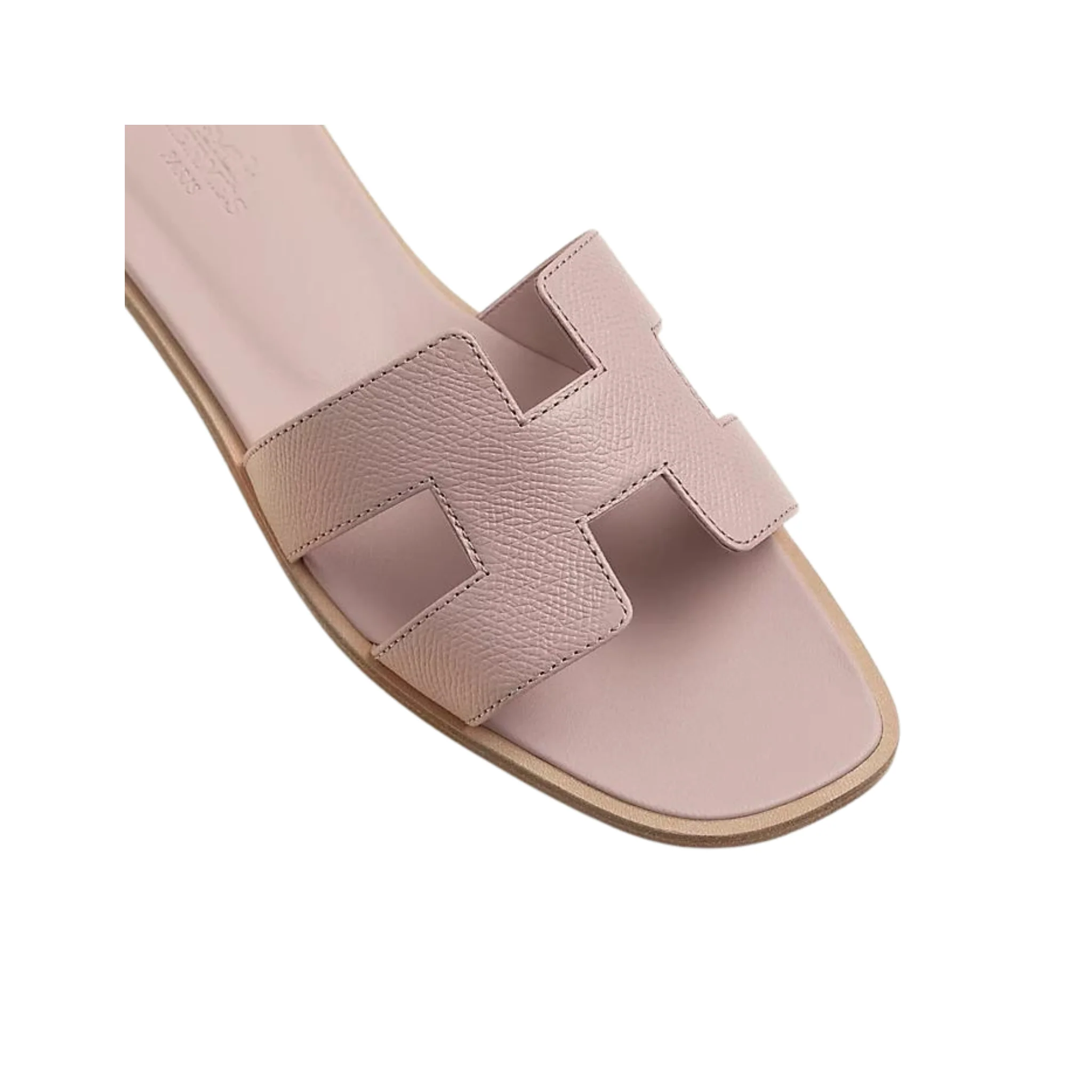 Hermes Oran Sandal Rose Box Calfskin Leather - Image 4
