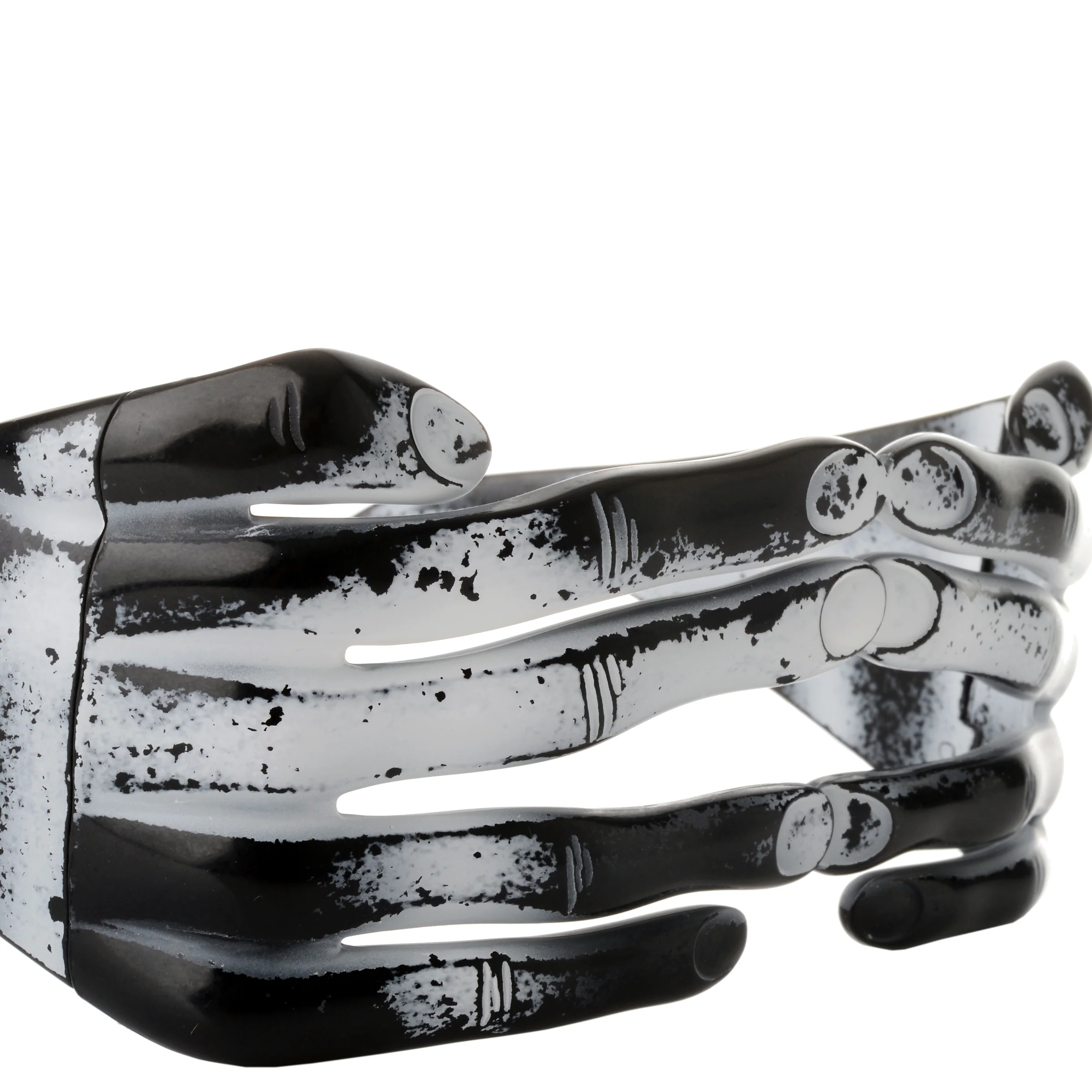 Jeremy Scott SS2011 Distressed Blk Acetate Hands Frame Sunglasses - Image 3