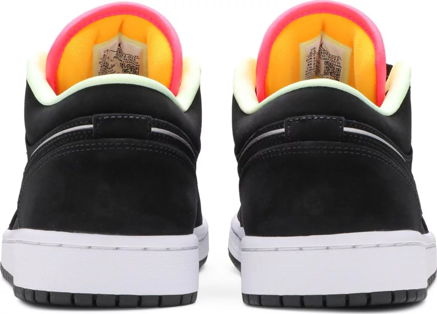 Jordan 1 Low Black Aurora Green Laser Orange - Image 3