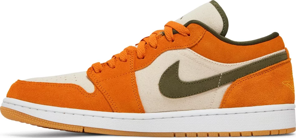 Jordan 1 Low Orange Olive - Image 4