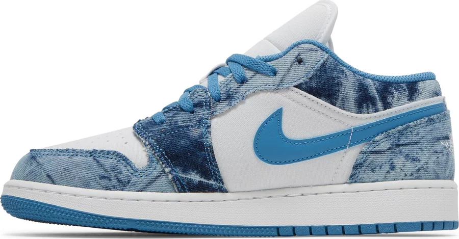 Jordan 1 Low Washed Denim (GS) - Image 2