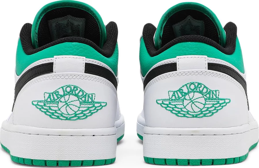 Jordan 1 Low White Lucky Green Black - Image 3