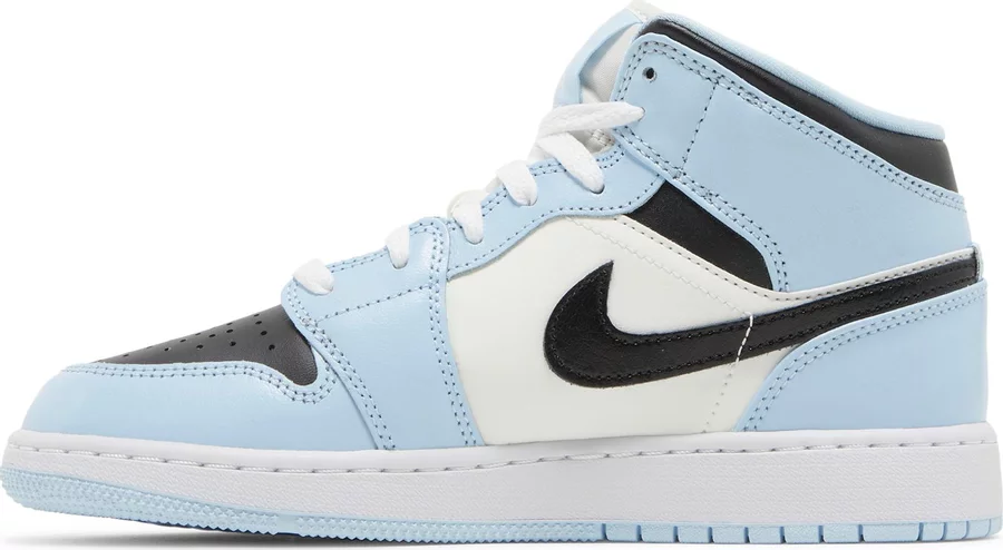 Jordan 1 Mid Ice Blue (2022) (GS) - Image 2