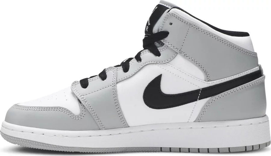 Jordan 1 Mid Light Smoke Grey (GS) - Image 2