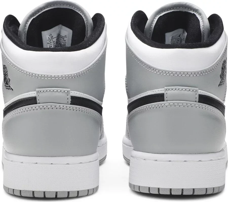 Jordan 1 Mid Light Smoke Grey (GS) - Image 3