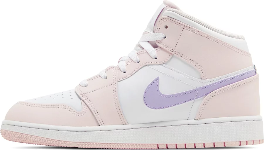 Jordan 1 Mid Pink Wash (GS) - Image 2