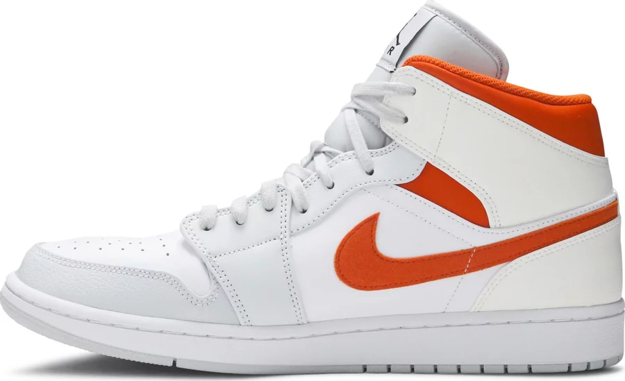 Jordan 1 Mid Starfish Pure Platinum - Image 2